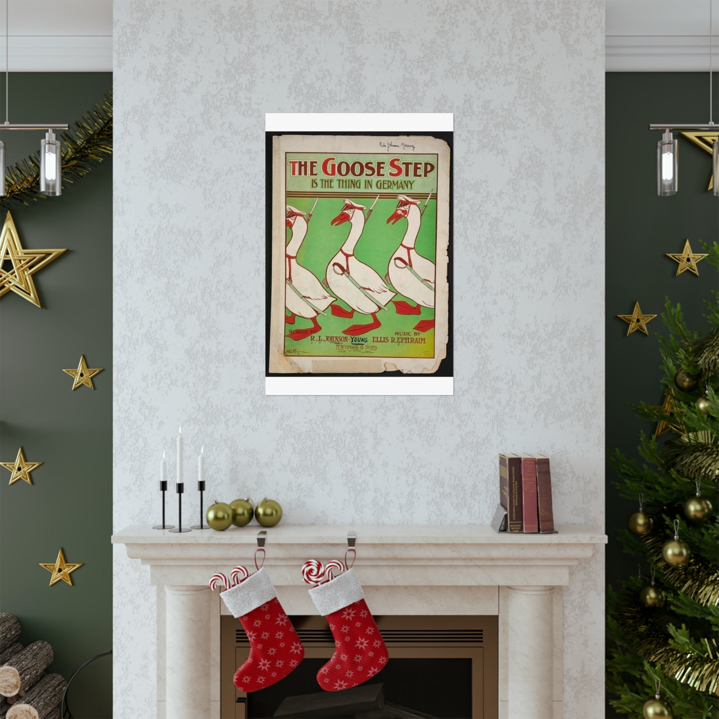 The goose step is the thing in Germany High Quality Matte Wall Art Poster for Home, Office, Classroom