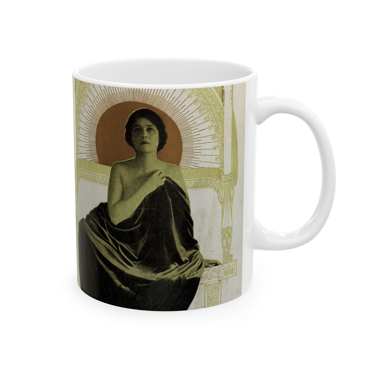 Clara Kimball Young adv 1917 3 - Public domain portrait print Beautiful Novelty Ceramic Coffee Mug 11oz