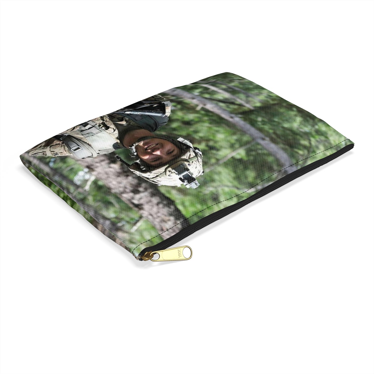 1st Lt. Jamieson Barnes an officer with Headquarters, Large Organizer Pouch with Black Zipper
