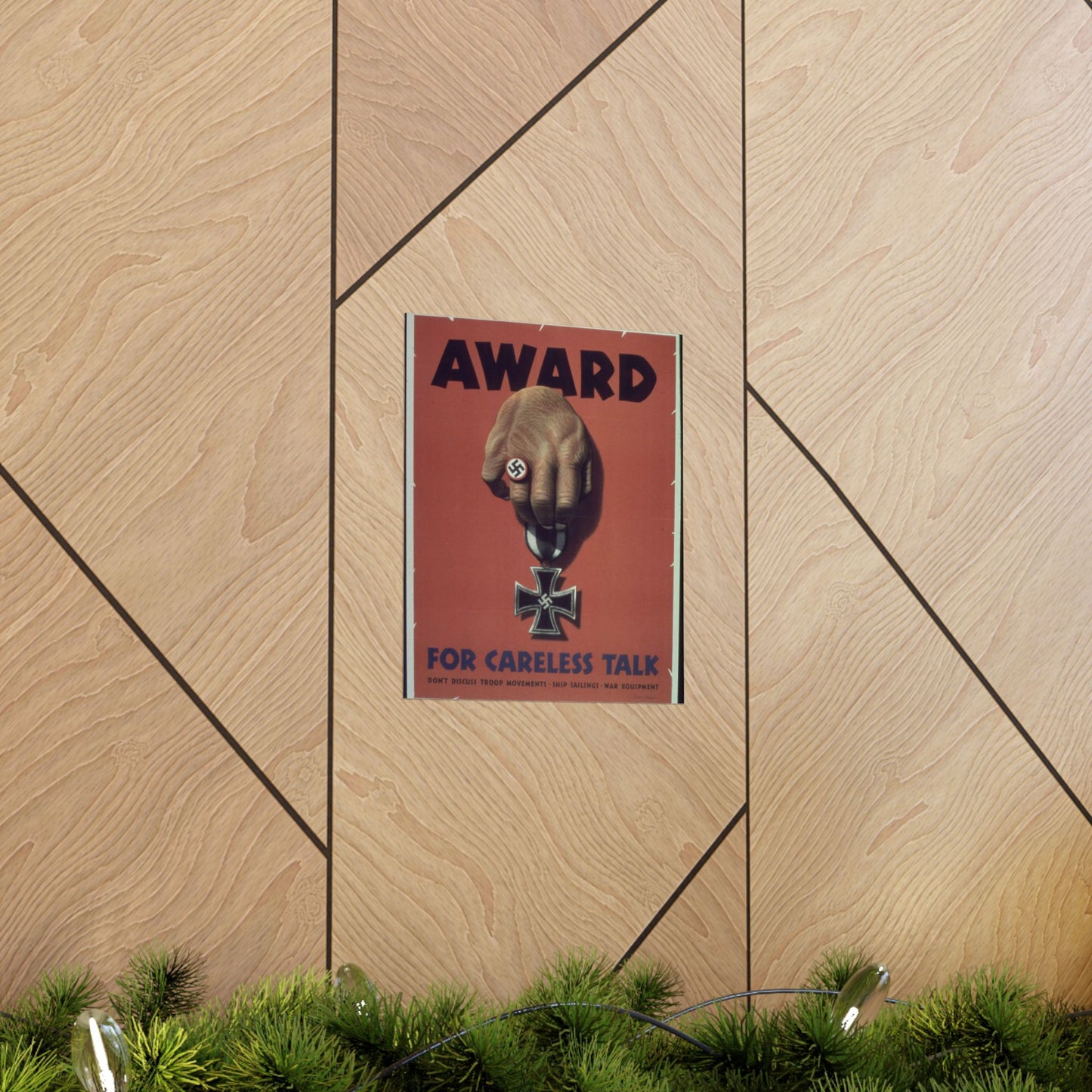 "Award for careless talk" - NARA - 513602 High Quality Matte Wall Art Poster for Home, Office, Classroom