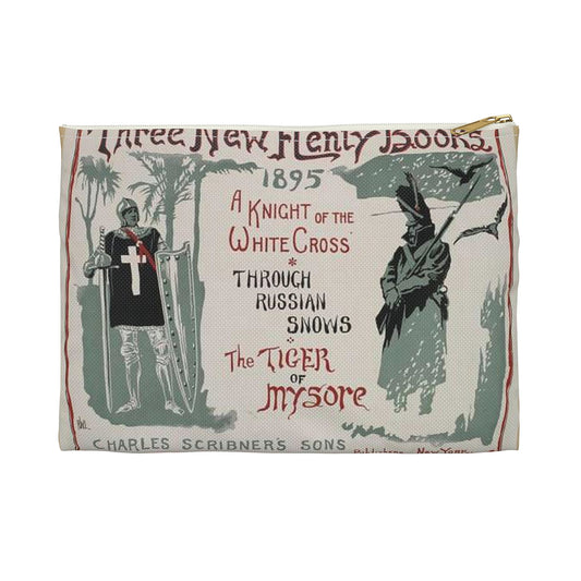 Three new Henty books., Art Nouveau Poster Large Organizer Pouch with Black Zipper