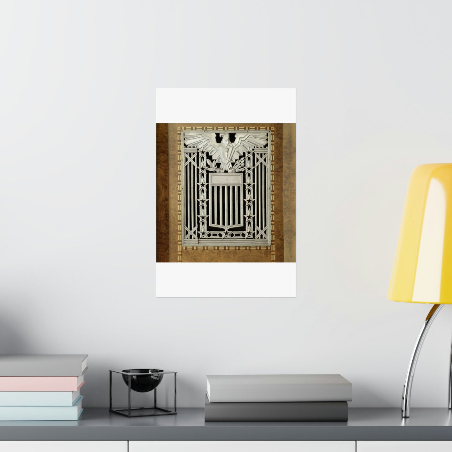 Interior grill detail, James T. Foley U.S. Post Office and Courthouse, Albany, New York High Quality Matte Wall Art Poster for Home, Office, Classroom