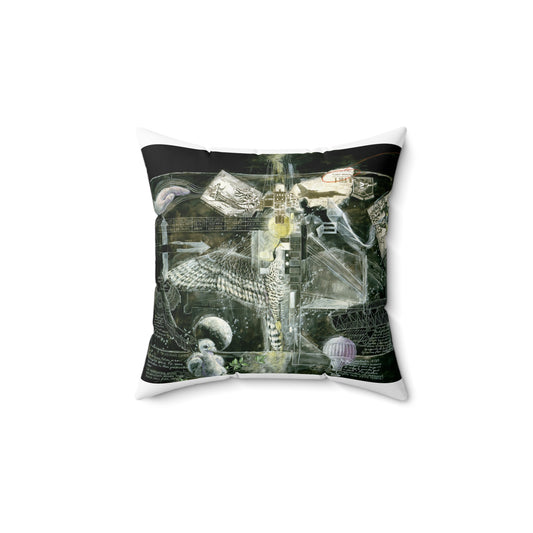 Artwork: "Flight Manual" Artist: Miriam Schottland, USAF Art Collection Decorative Accent Square Pillow