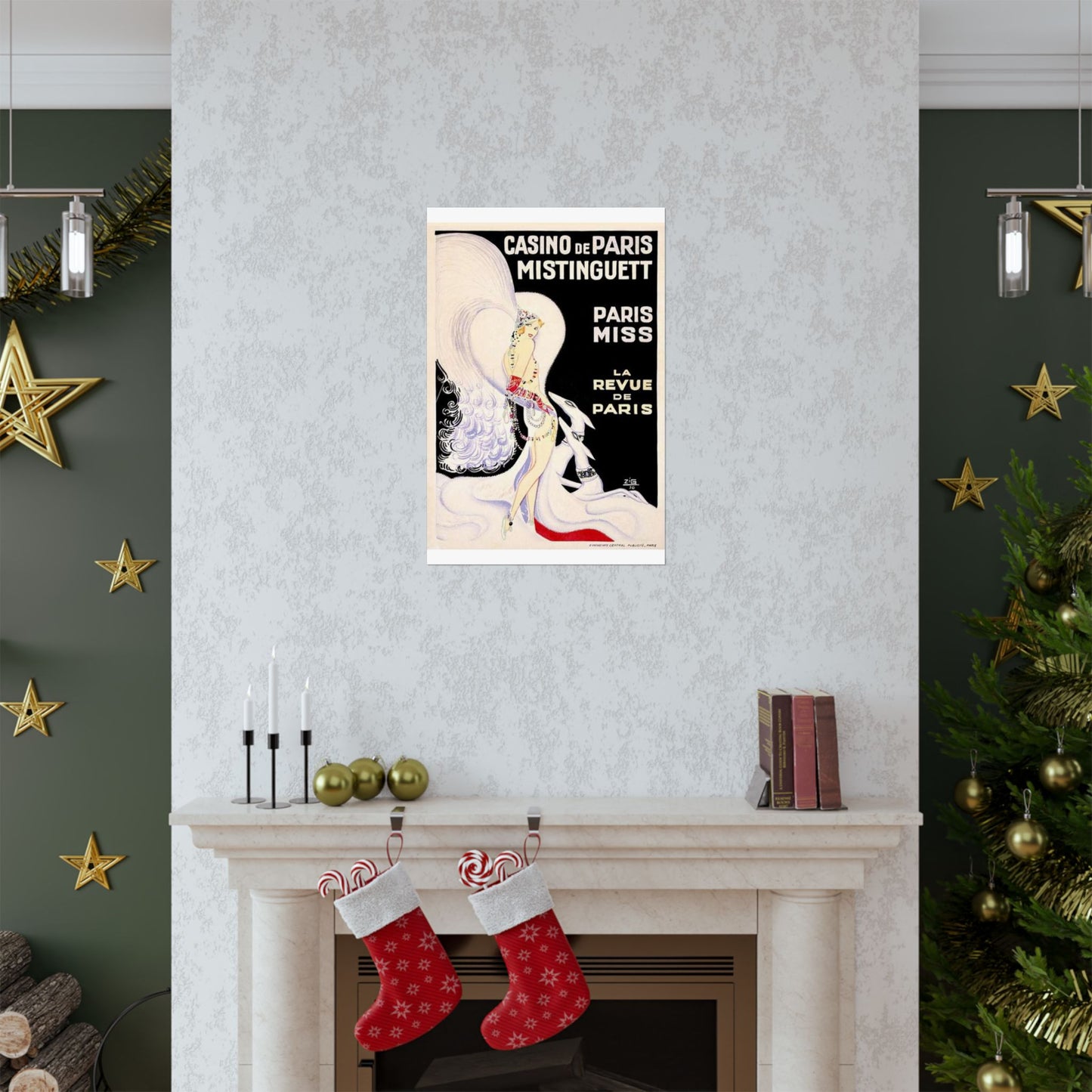Louis Gaudin - La Revue de Paris 1930 High Quality Matte Wall Art Poster for Home, Office, Classroom
