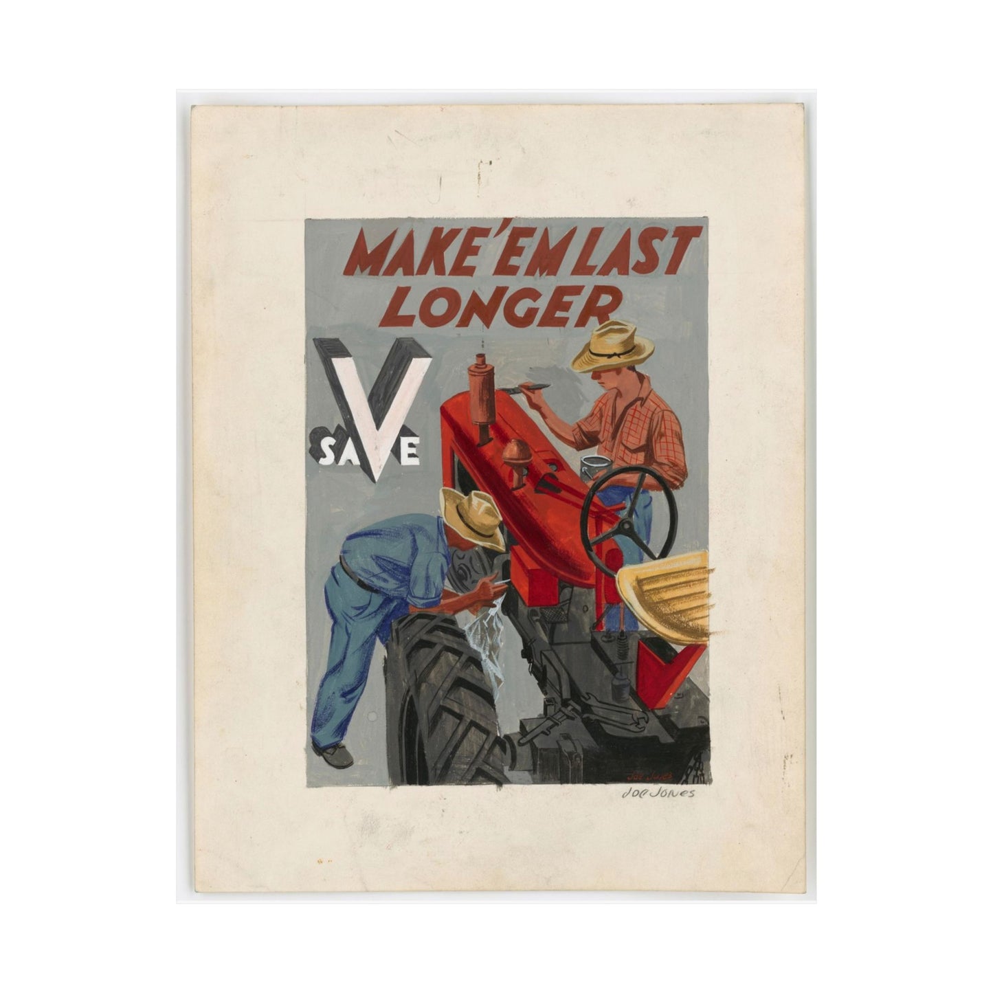 Make'em Last Longer -  Save [Joe Jones] High Quality Matte Wall Art Poster for Home, Office, Classroom