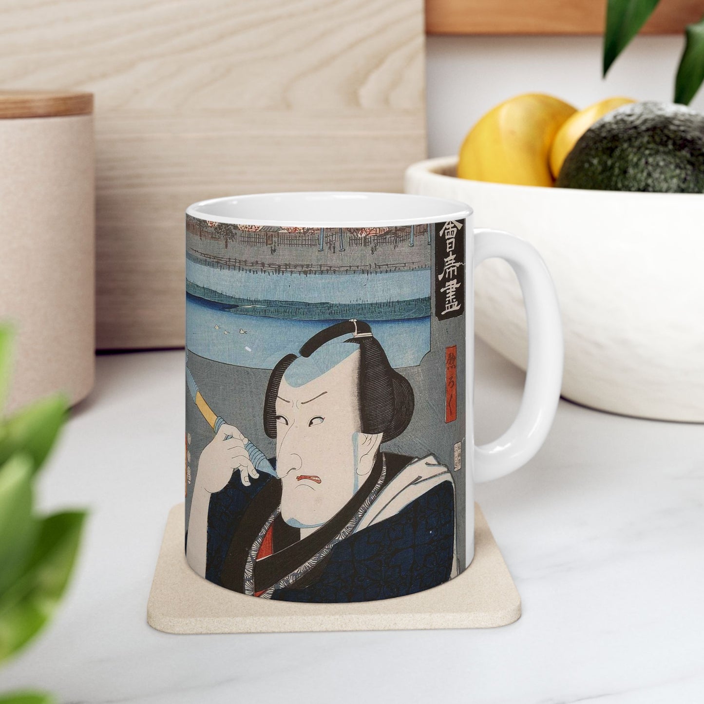 Kōshirō Matsumoto VI as Sōroku by Toyokuni III and Hiroshige Beautiful Novelty Ceramic Coffee Mug 11oz