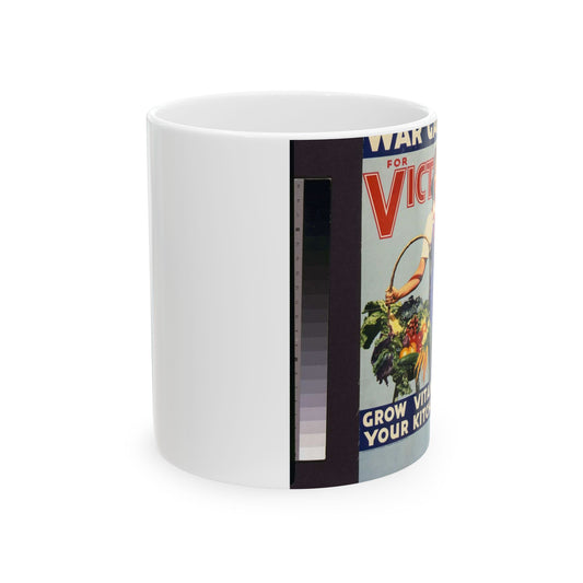 War gardens for victory--Grow vitamins at your kitchen door / lithographed by the Stecher-Traung Lithograph Corporation, Rochester, New York. Beautiful Novelty Ceramic Coffee Mug 11oz