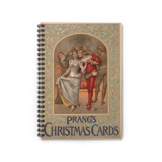 Prang's Christmas cards - Print, Library of Congress collection Spiral Bound Ruled Notebook with Printed Cover