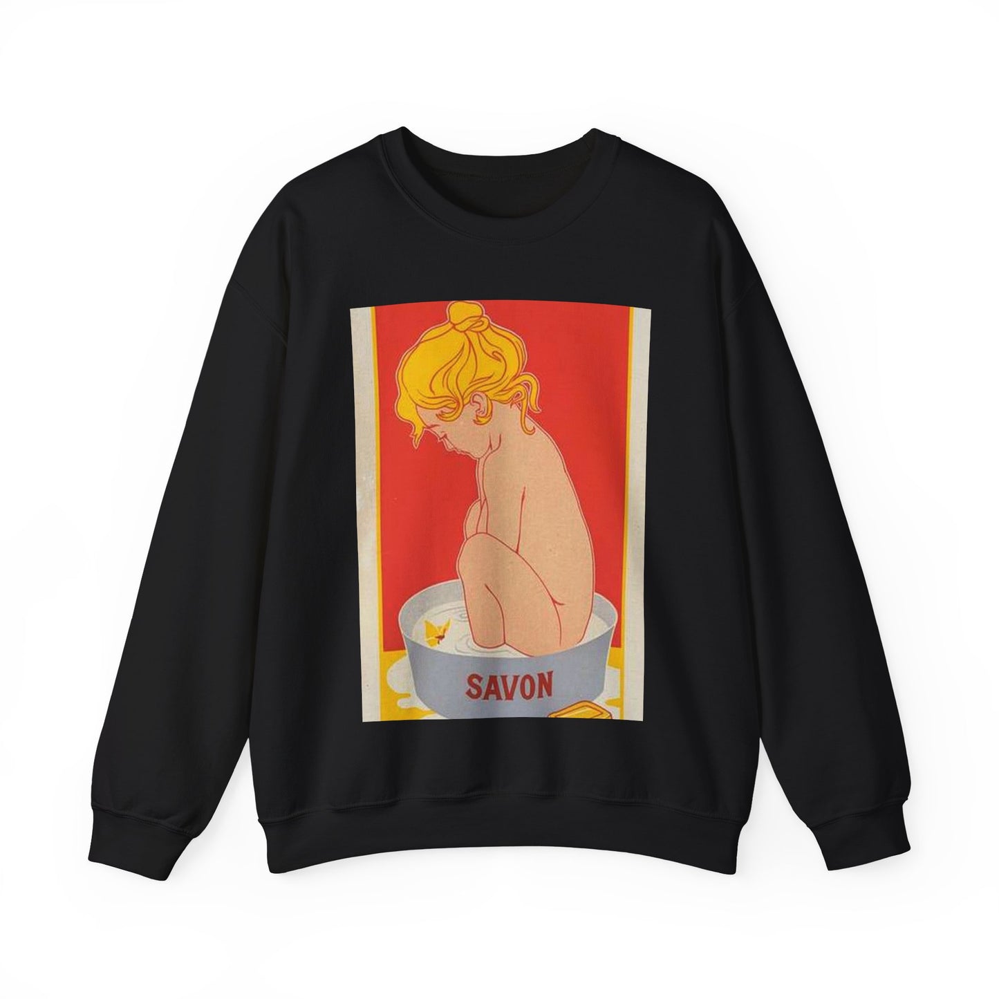 Affiche belge pour le "Savon Starlight". Black Heavy Blend Adult Crew Neck SweatShirt