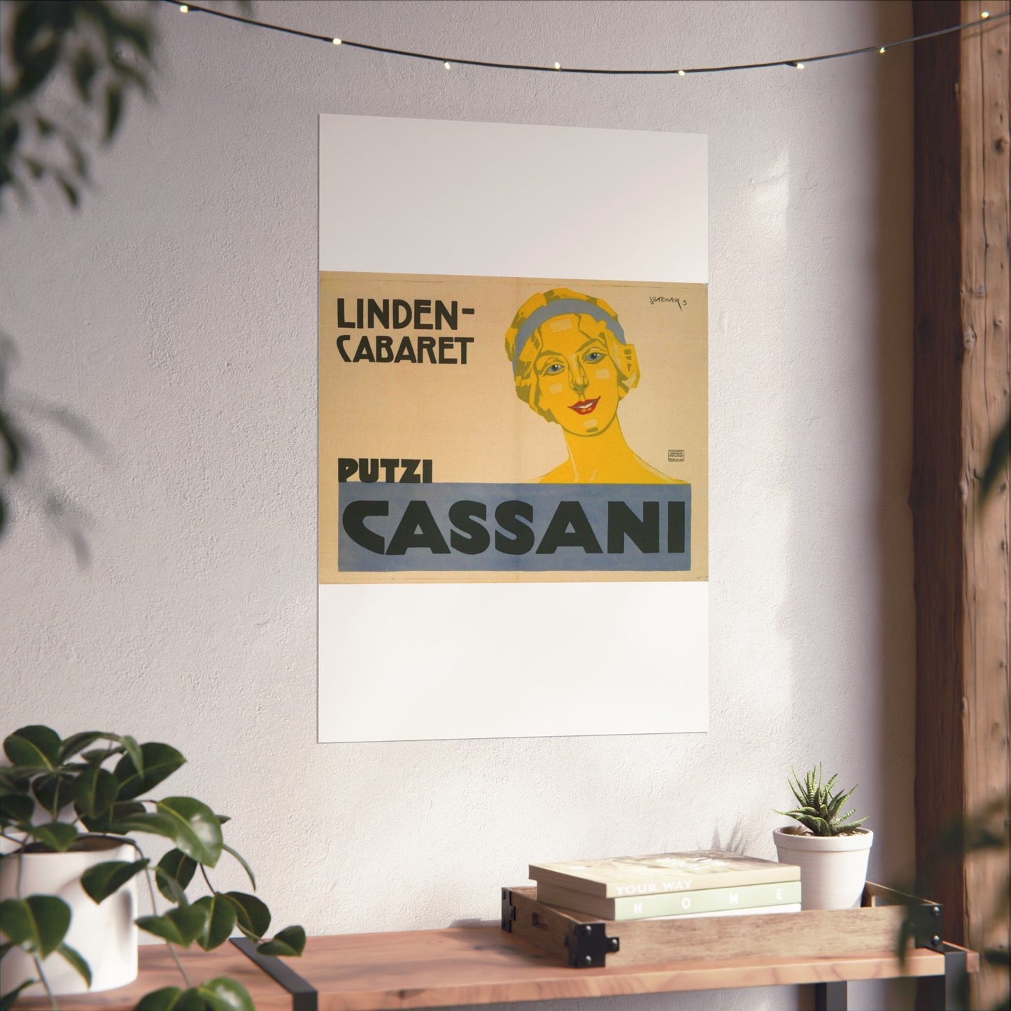 Putzi Cassani - Linden-Cabaret - Jo Steiner, 1913 High Quality Matte Wall Art Poster for Home, Office, Classroom