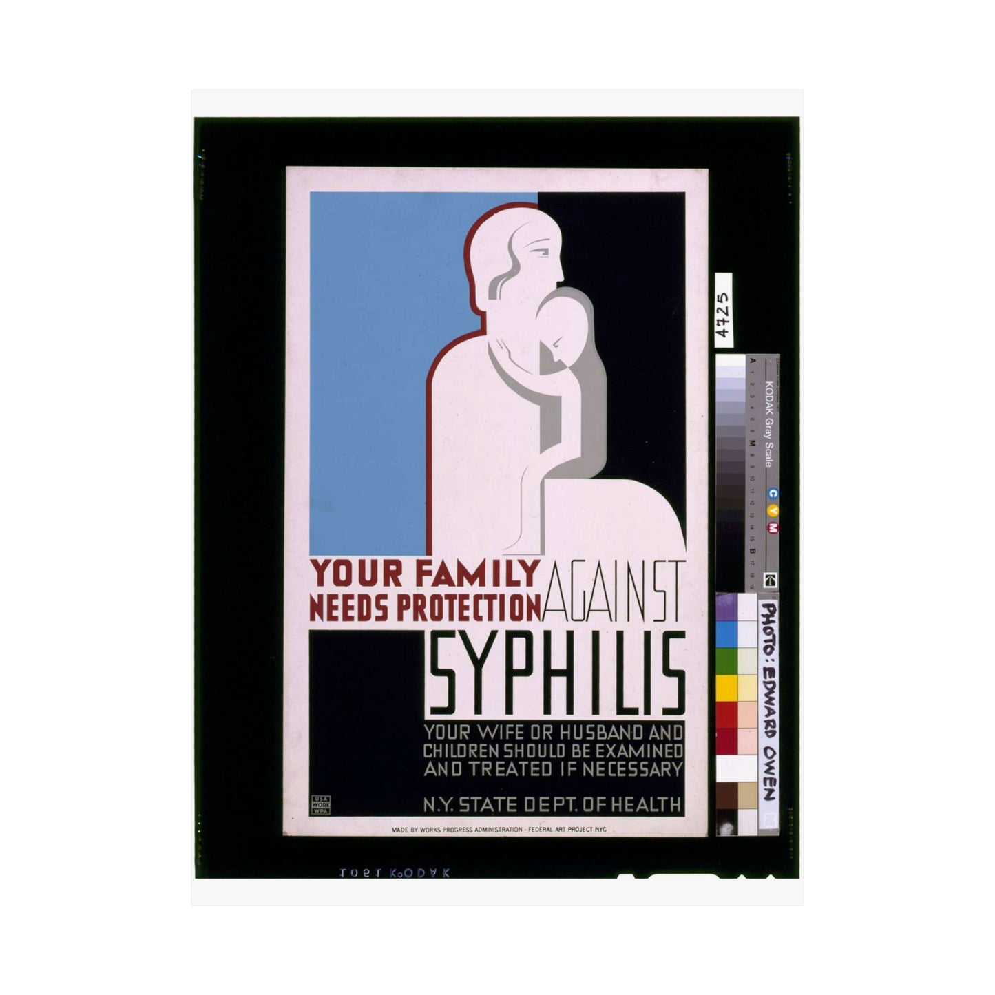 Your family needs protection against syphilis Your wife or husband and children should be examined and treated if necessary. High Quality Matte Wall Art Poster for Home, Office, Classroom