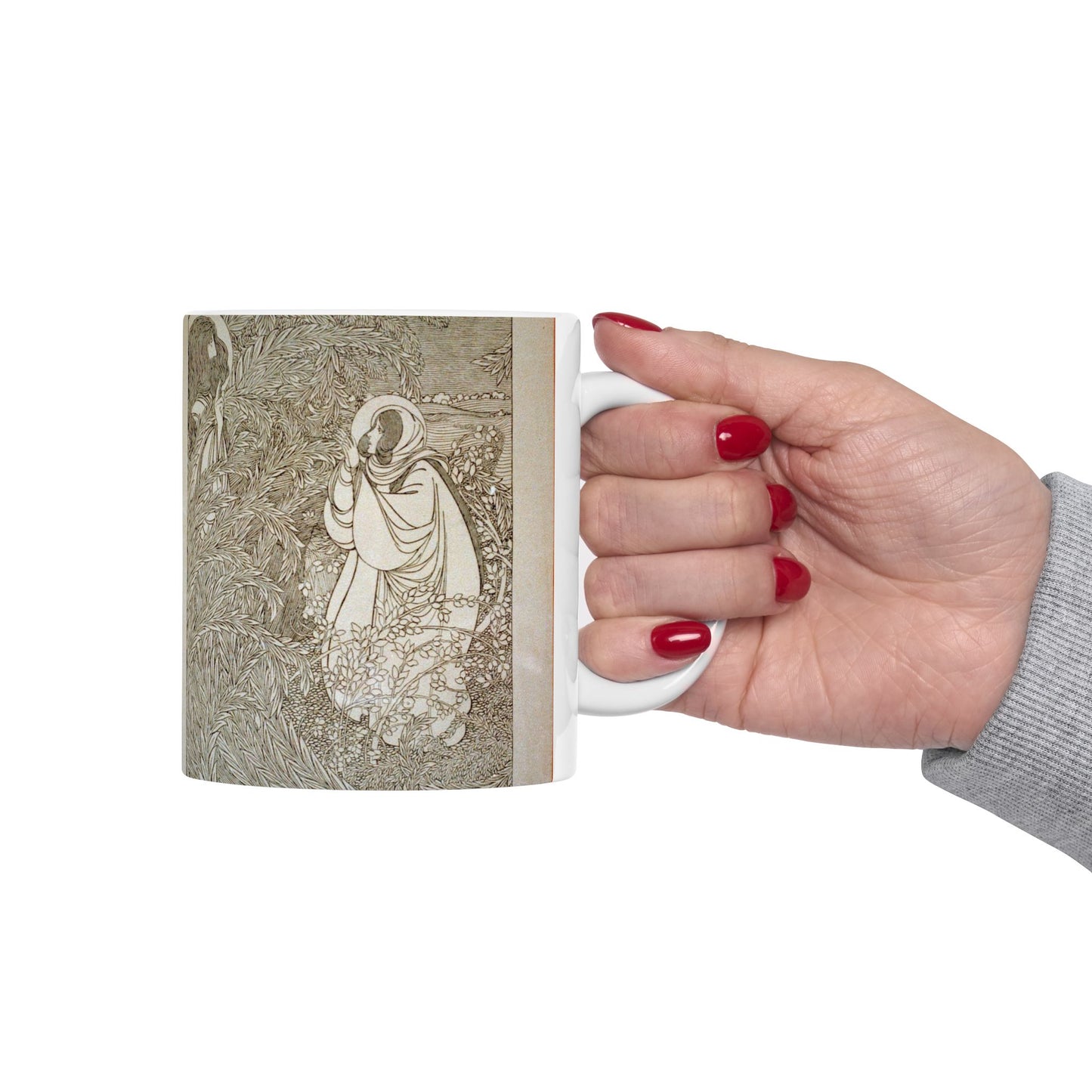 Rabboni, Art Nouveau Poster - Art nouveau public domain poster - Art nouveau public domain image Beautiful Novelty Ceramic Coffee Mug 11oz