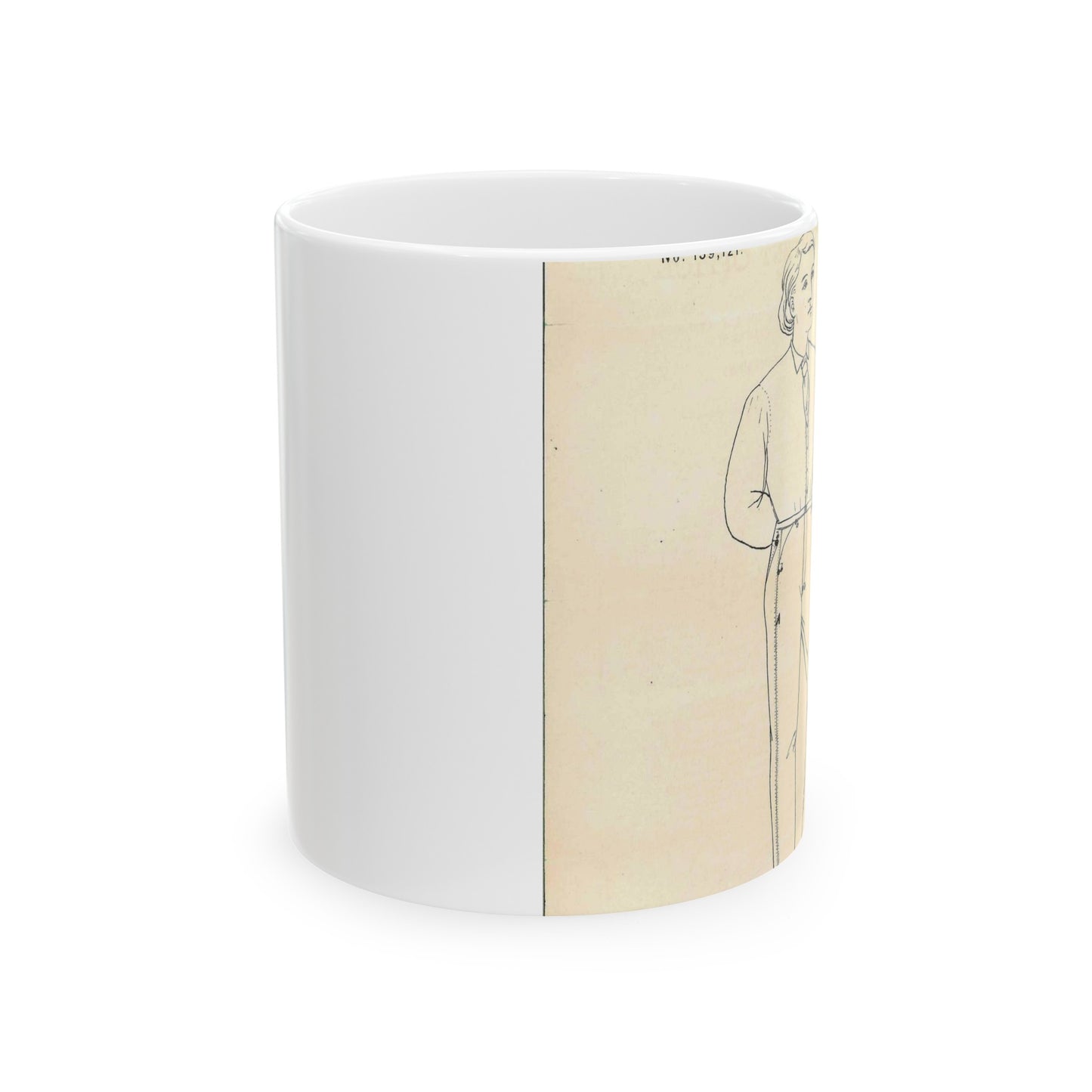 Patent Case File No. 139,121, Improvement in Fastening Pocket Openings, Inventor- Jacob W. Davis - DPLA - afb017b06366ded5b3d9735cb413b735 (page 28) Beautiful Novelty Ceramic Coffee Mug 11oz