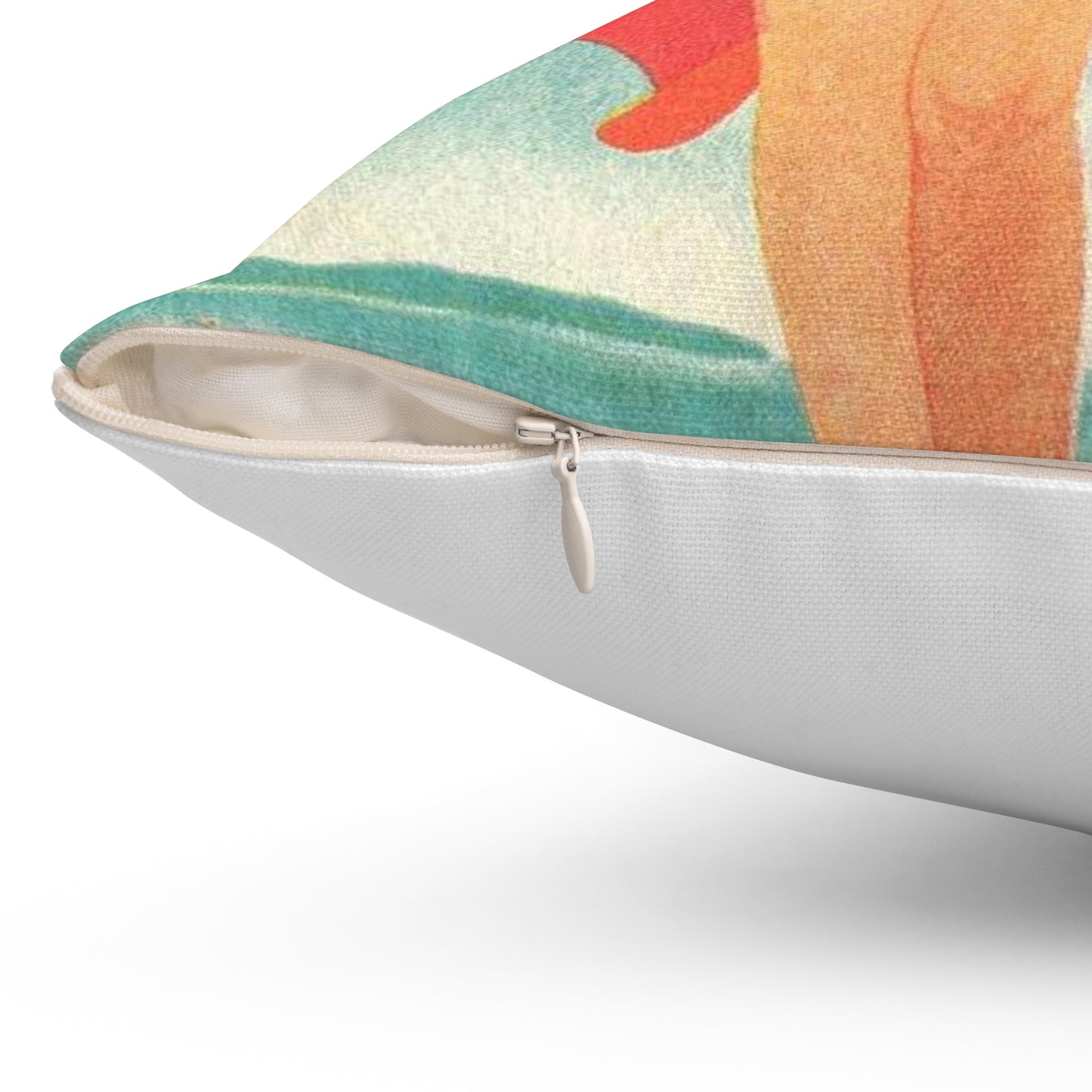 Jupp Wiertz - Zoppot, das Weltbad an der Ostsee Decorative Accent Square Pillow