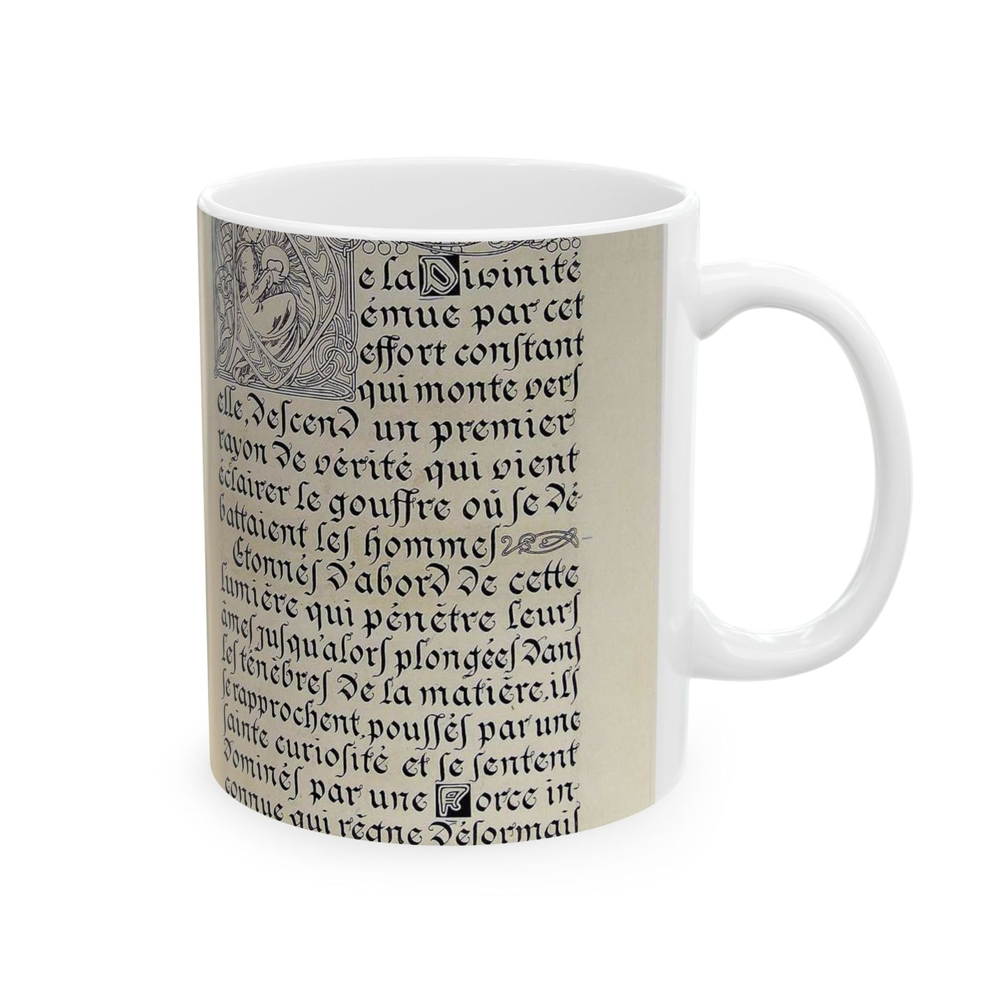 Lepater10 - Alfons Mucha - Public domain dedication image Beautiful Novelty Ceramic Coffee Mug 11oz