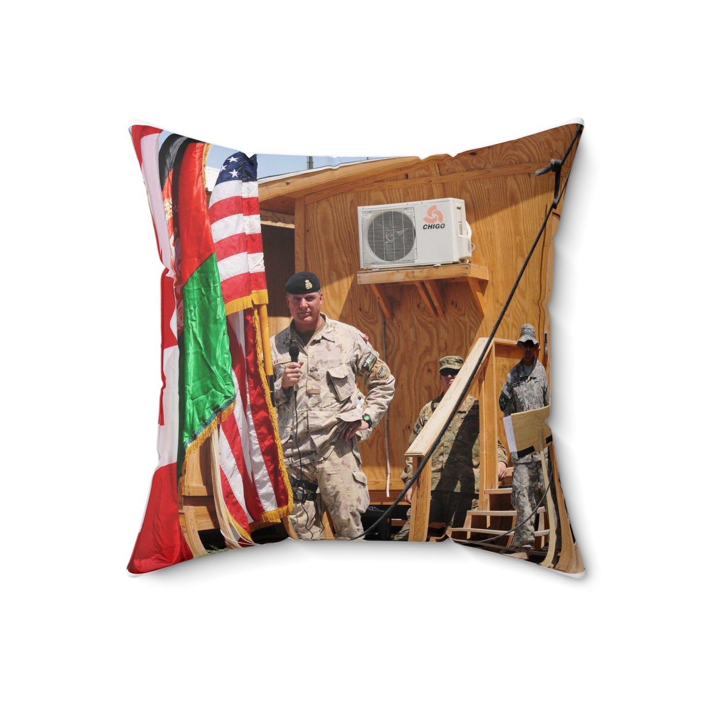 Maj. Gen. Dean J. Milner honors the accomplishments Decorative Accent Square Pillow