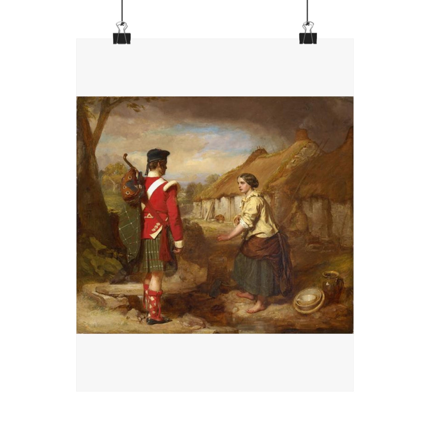 John Faed The Soldier's Return High Quality Matte Wall Art Poster for Home, Office, Classroom