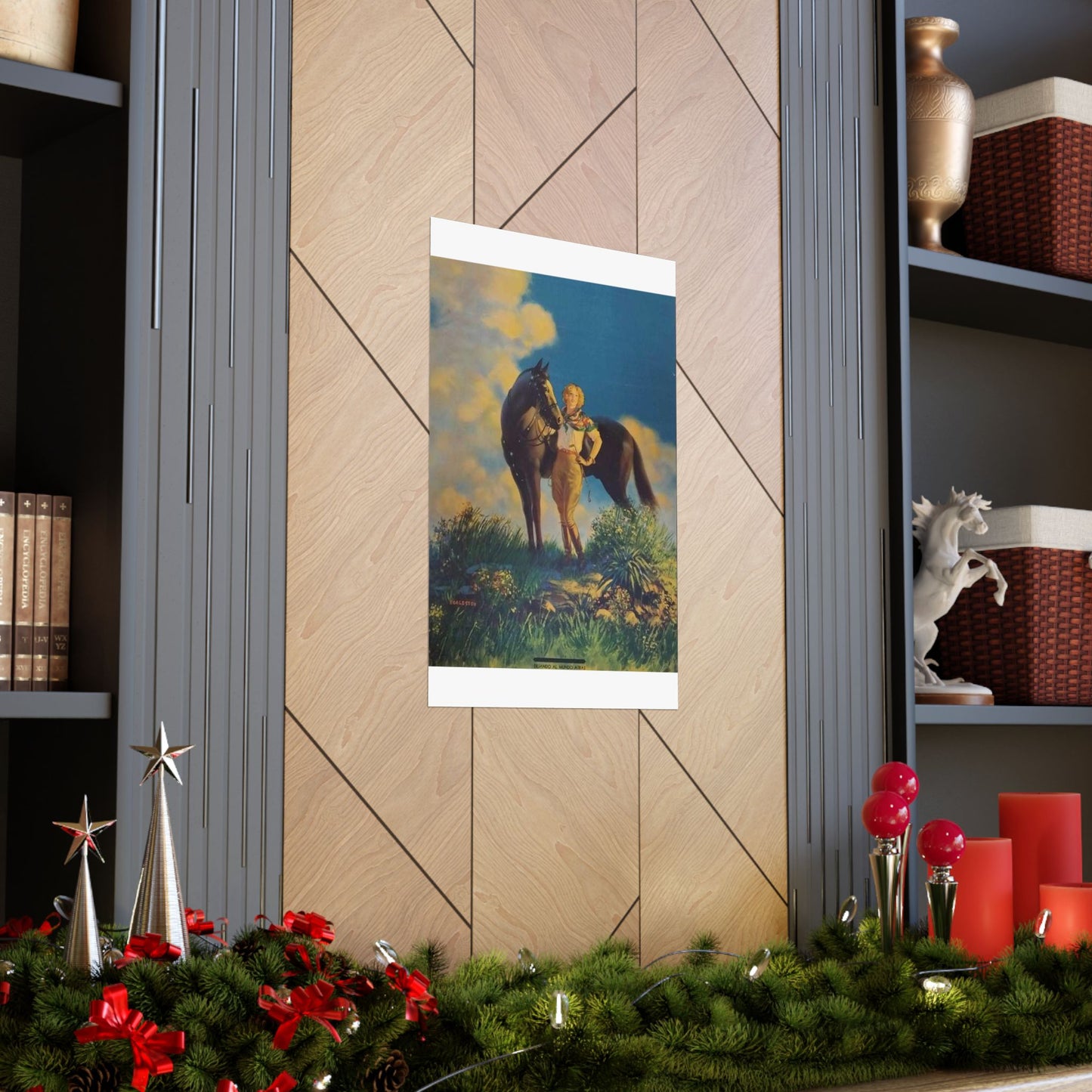 Top of the World, or, Dejando al Munro Atras, painting by Edward Mason Eggleston High Quality Matte Wall Art Poster for Home, Office, Classroom