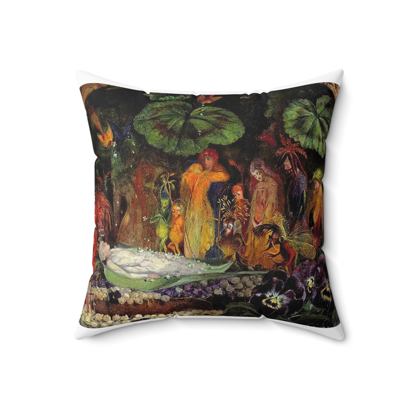 Fitzgerald, Death of the fairy Decorative Accent Square Pillow