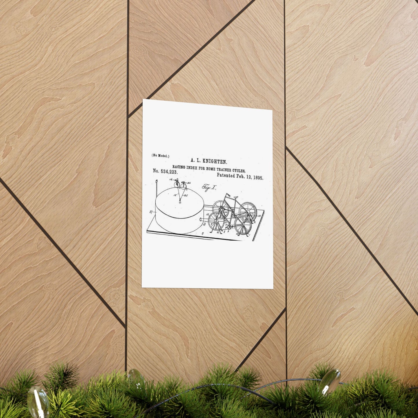 Patent drawing - RacingBikesPatent Public domain  image High Quality Matte Wall Art Poster for Home, Office, Classroom