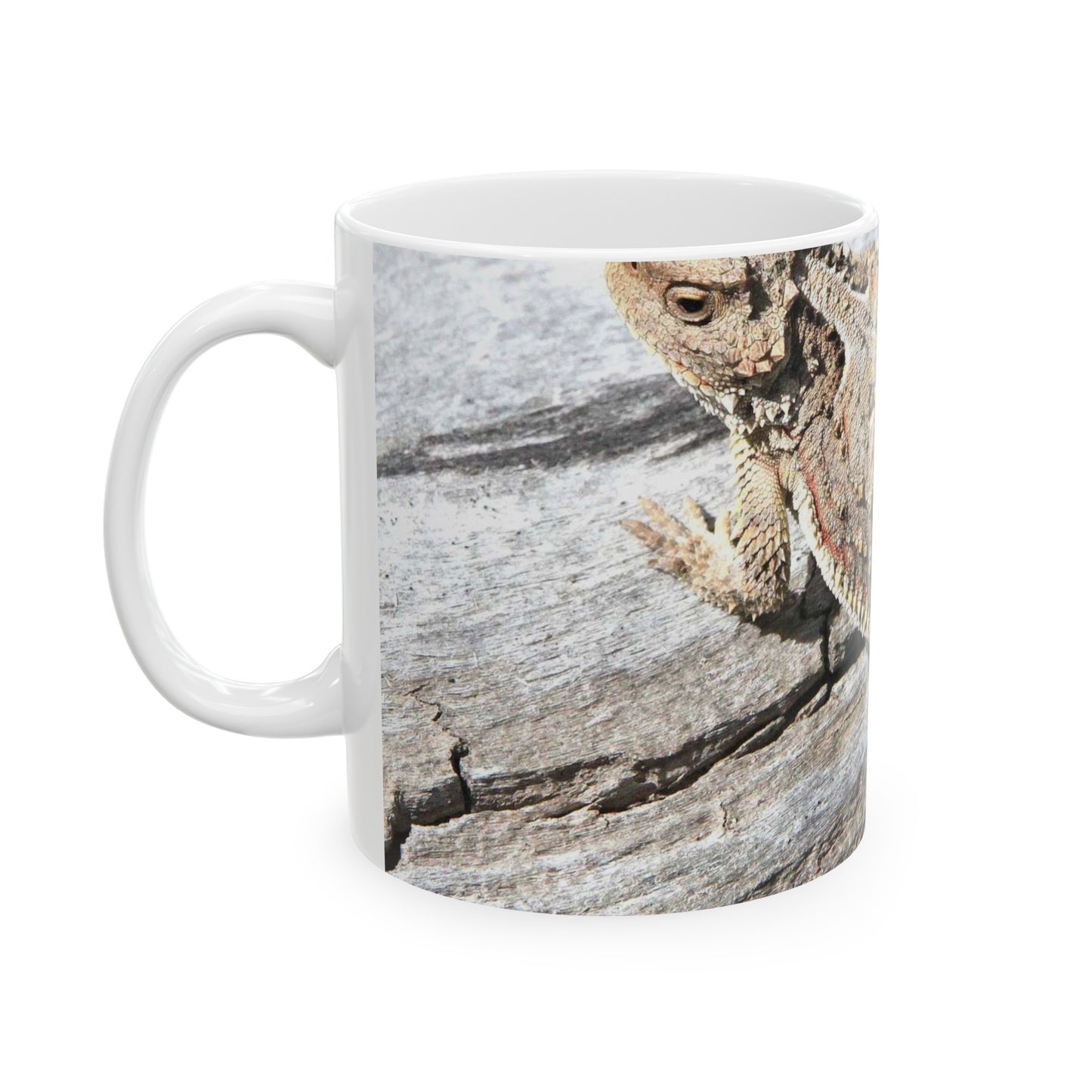 LIZARD, GREATER SHORT-HORNED (Phrynosoma hernandesi) (7-18-2015) juv, 7900 ft, west fork, san juan river, mineral co, co (2) (19990424570) Beautiful Novelty Ceramic Coffee Mug 11oz