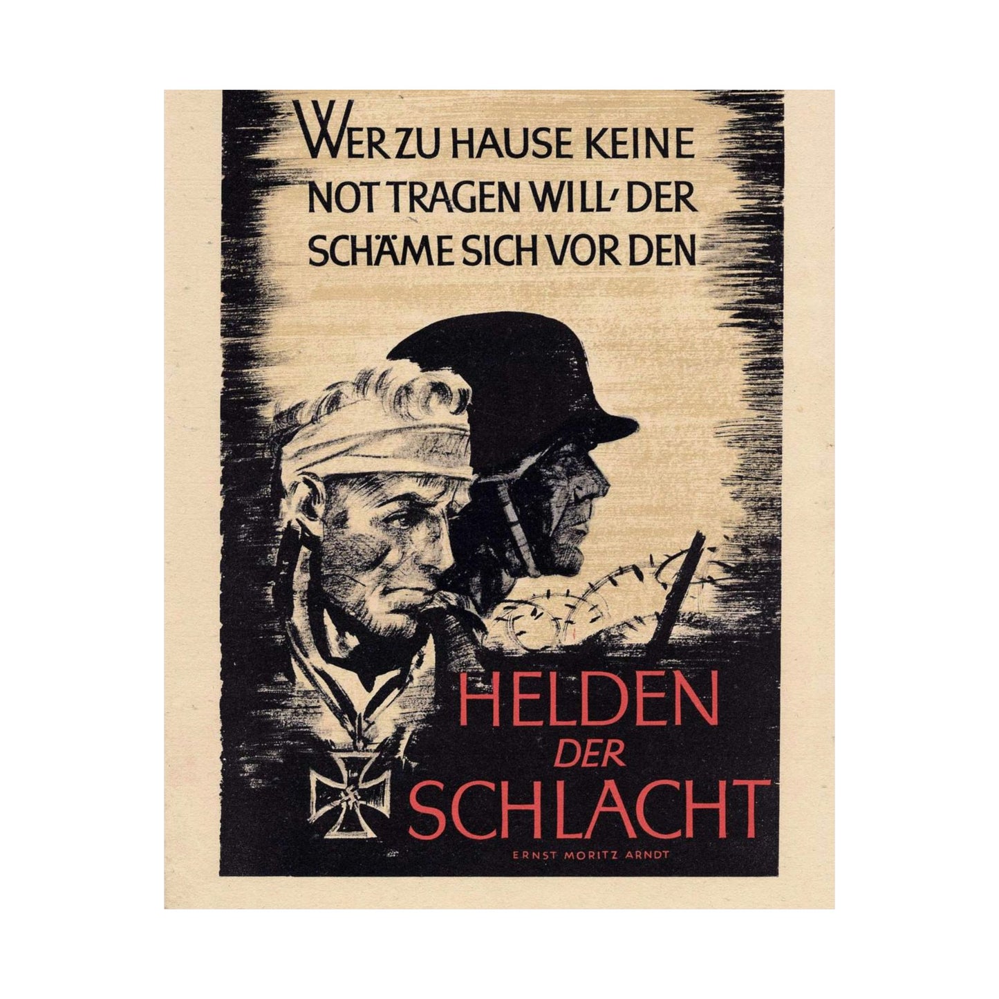 Wochenspruch der NSDAP 16 August 1942 High Quality Matte Wall Art Poster for Home, Office, Classroom