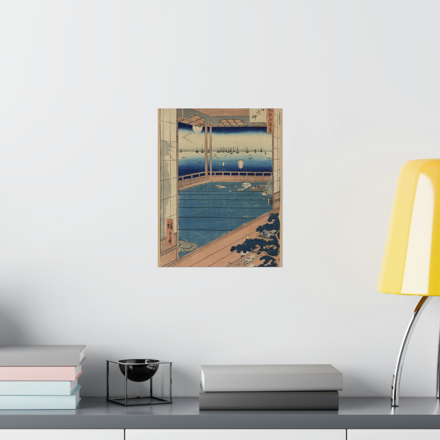 Tsuki no misaki, Andō Hiroshige - Ukiyo e print High Quality Matte Wall Art Poster for Home, Office, Classroom