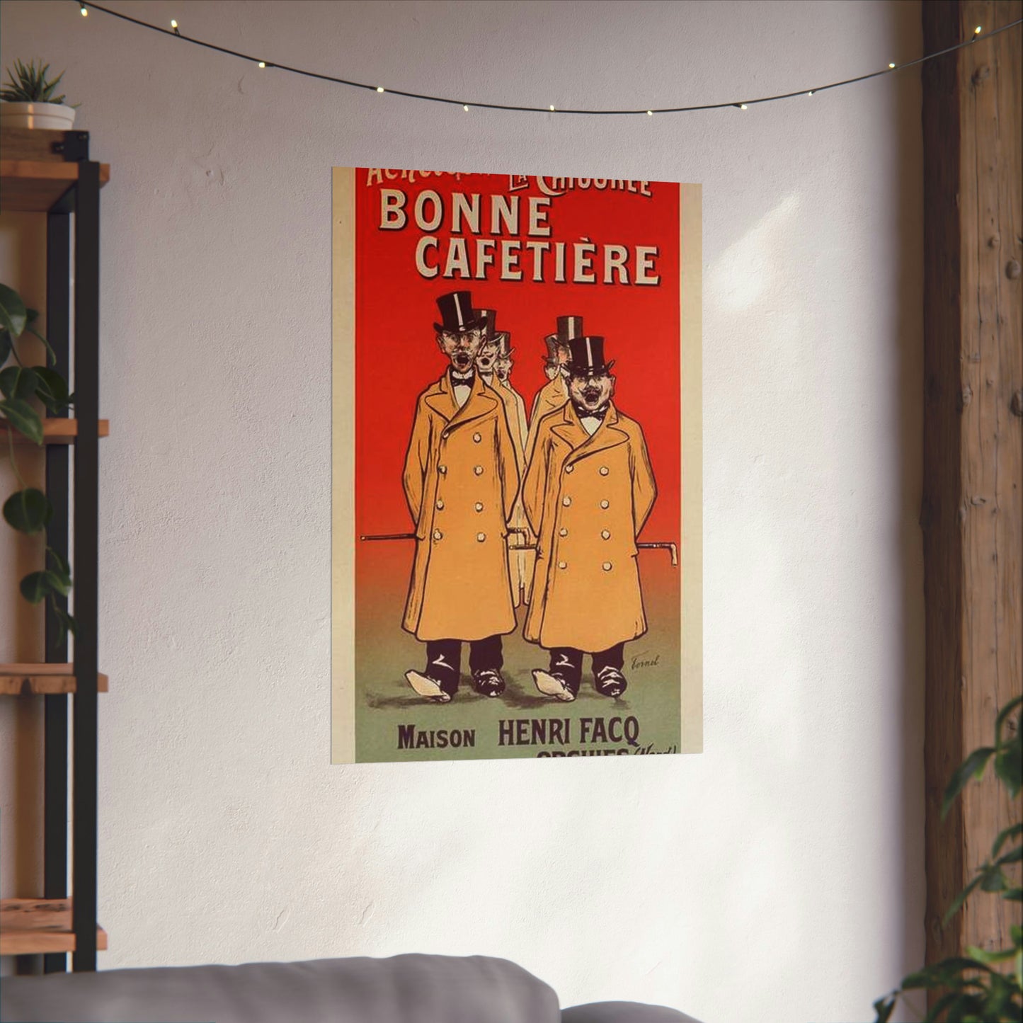 Affiche pour la "Chicorée Bonne Cafetière". High Quality Matte Wall Art Poster for Home, Office, Classroom