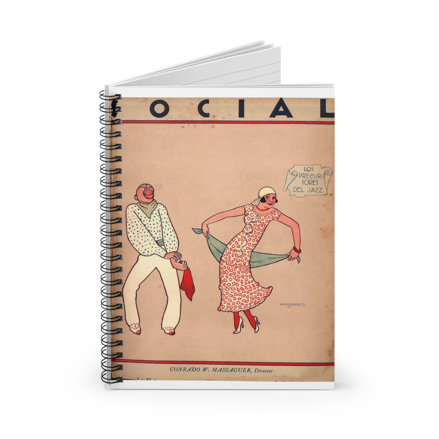 Social vol X No 9 septiembre 1925 0000 Spiral Bound Ruled Notebook with Printed Cover