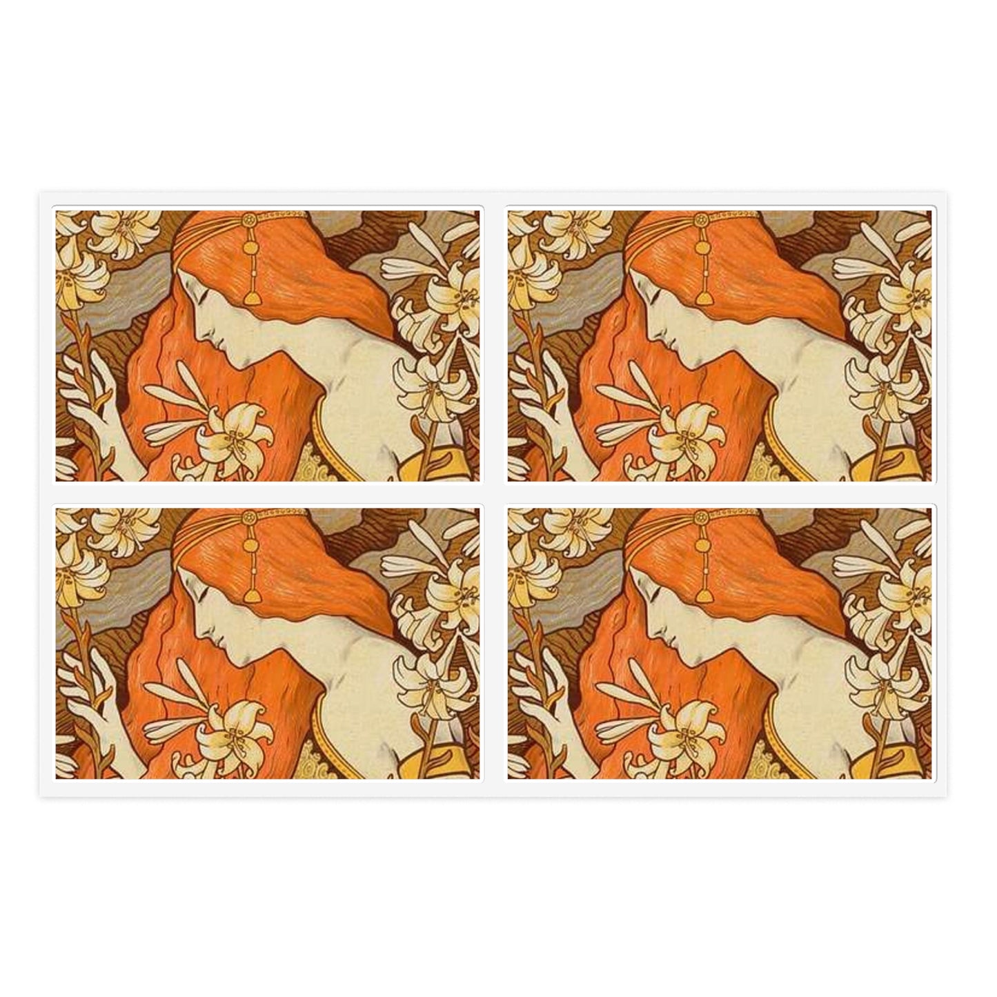 Paul Emile Berthon - Affiche pour la Revue "l'Érmitage. Laminated UV Protective Vinyl Stickers