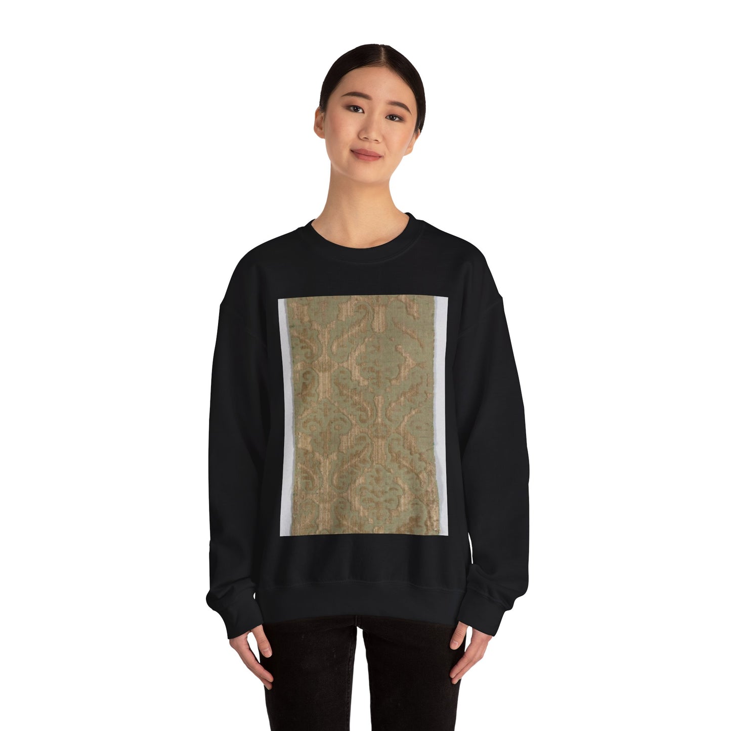 Piece, 15th century - Public domain dedication museum photo Black Heavy Blend Adult Crew Neck SweatShirt