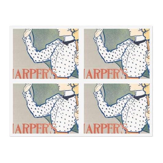 Edward Penfield, Harper's April Laminated UV Protective Vinyl Stickers