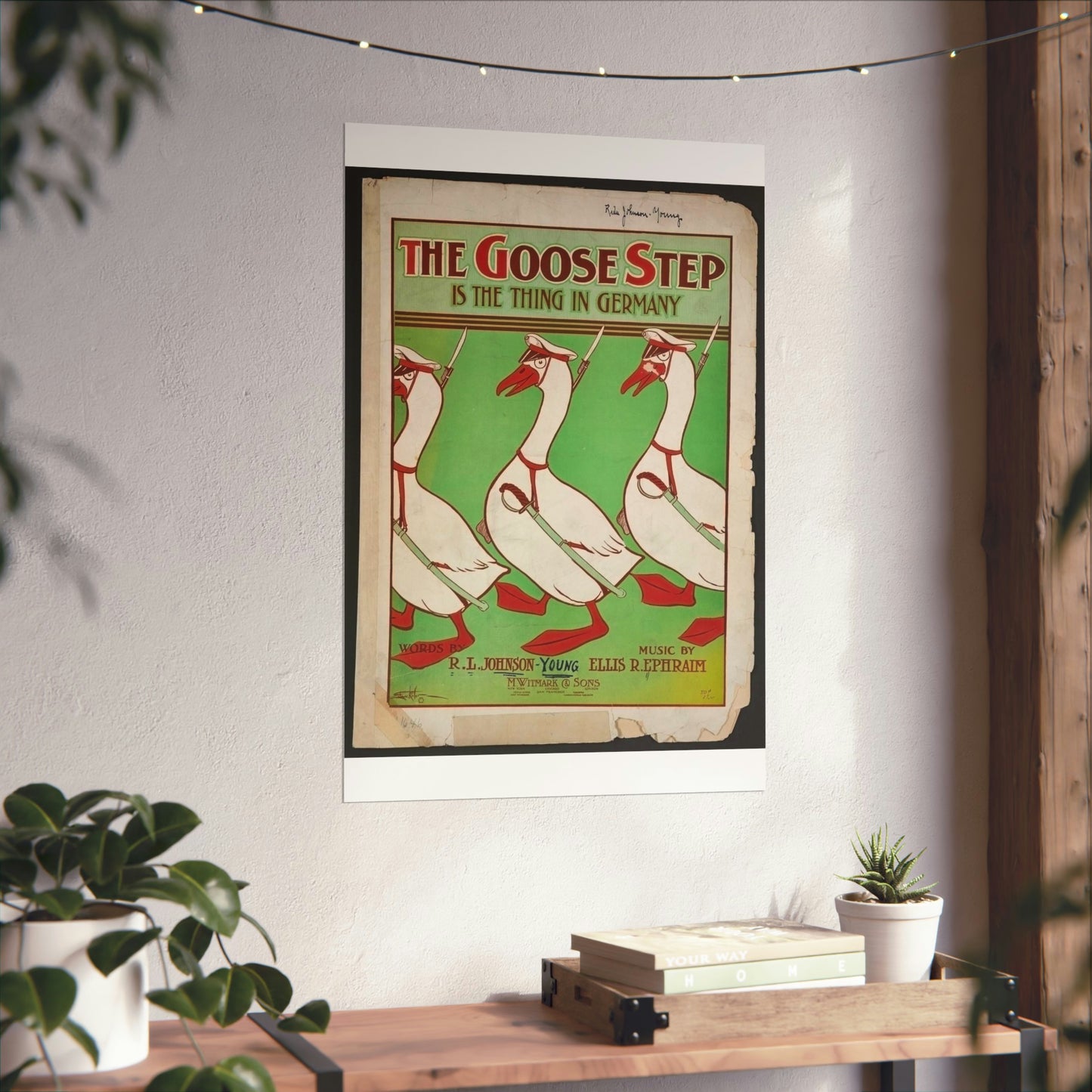 The goose step is the thing in Germany High Quality Matte Wall Art Poster for Home, Office, Classroom