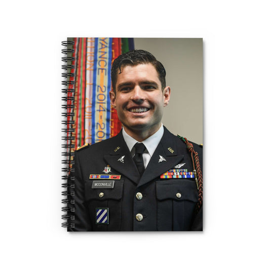 Cpt. Ryan McConville poses for a photo during his promotion Spiral Bound Ruled Notebook with Printed Cover