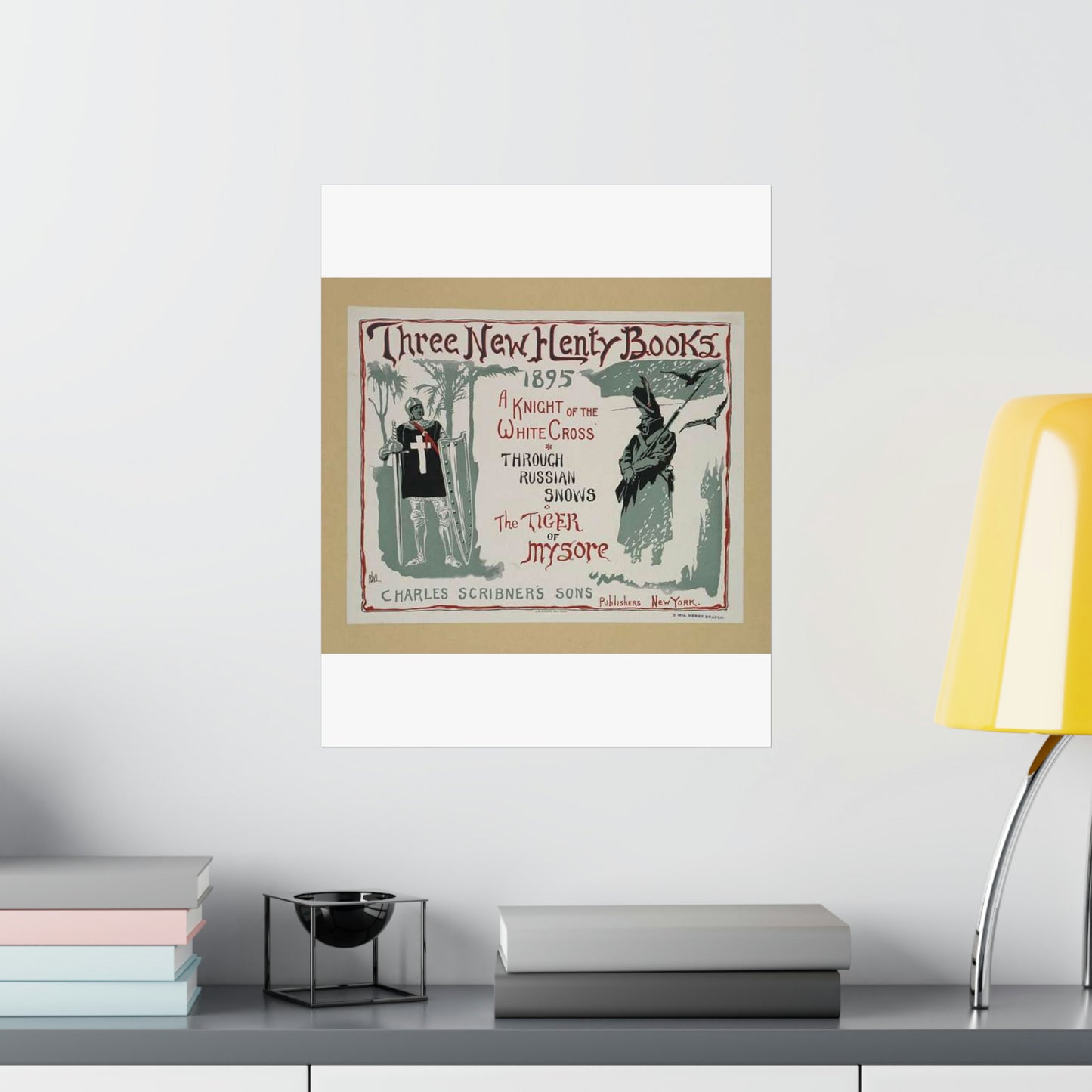Three new Henty books., Art Nouveau Poster High Quality Matte Wall Art Poster for Home, Office, Classroom