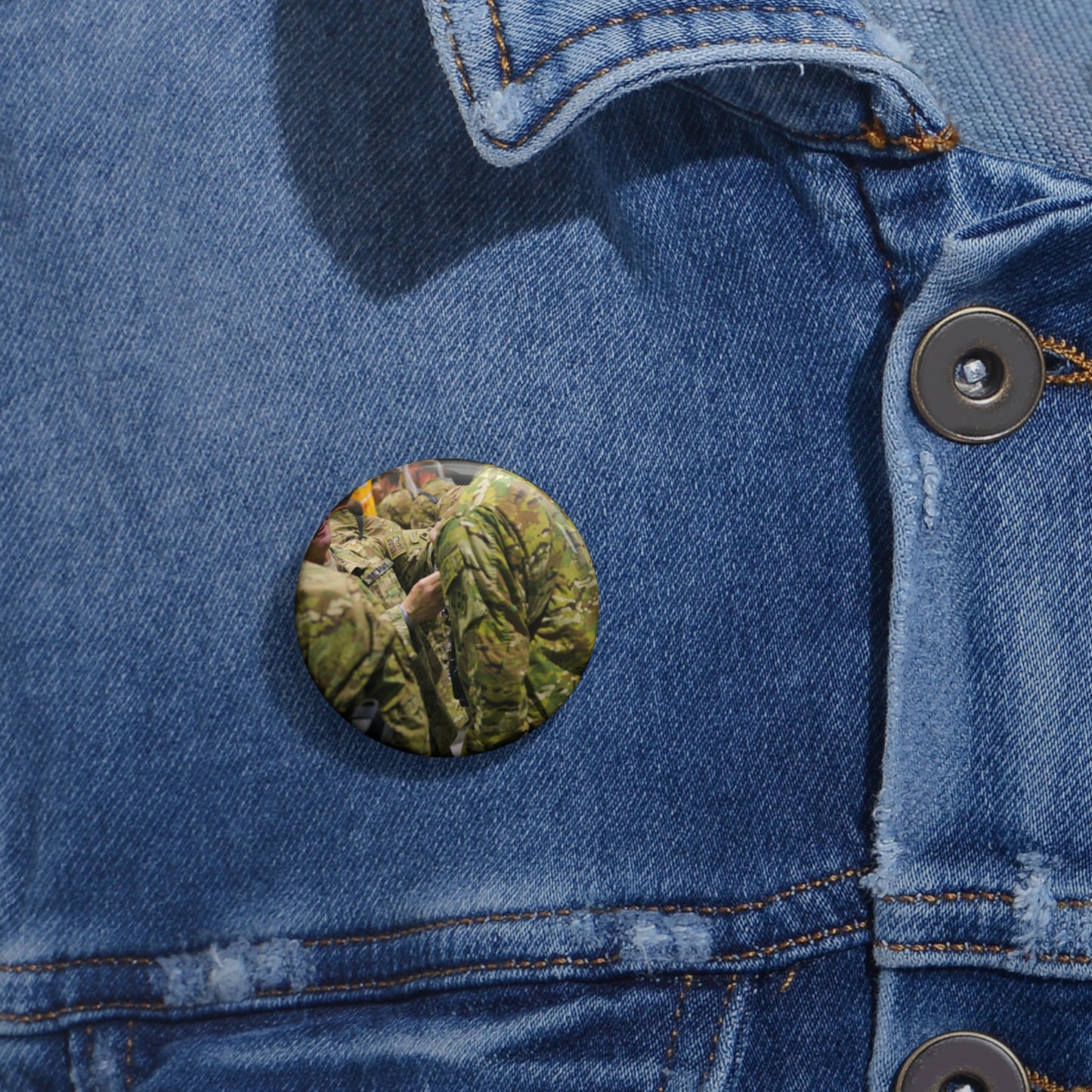 U.S. Army Lt. Col. Jason Hancock serving with 3rd Squadron, Pin Buttons with Crisp Design