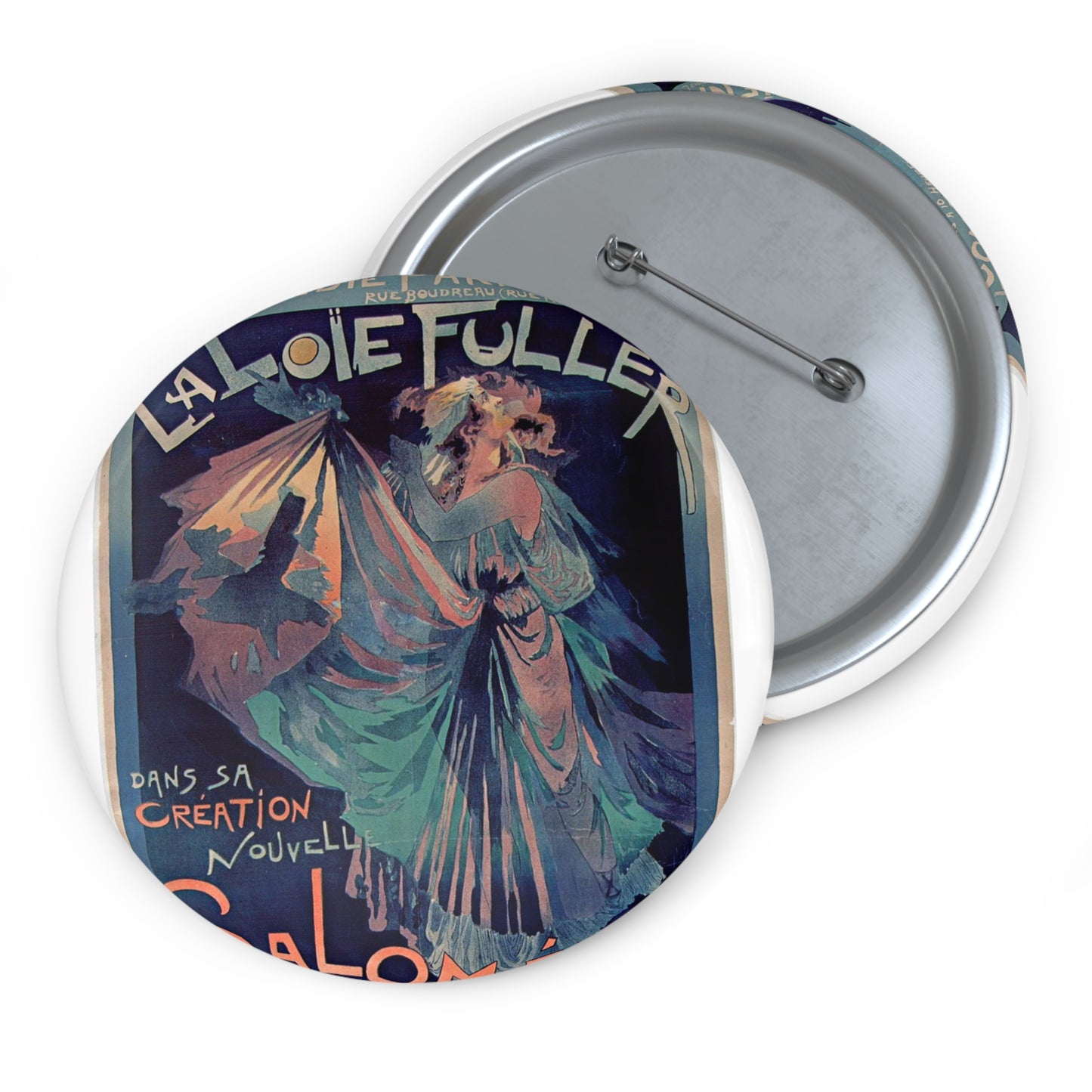 Georges de Feure - Affiche Loie Fuller Pin Buttons with Crisp Design