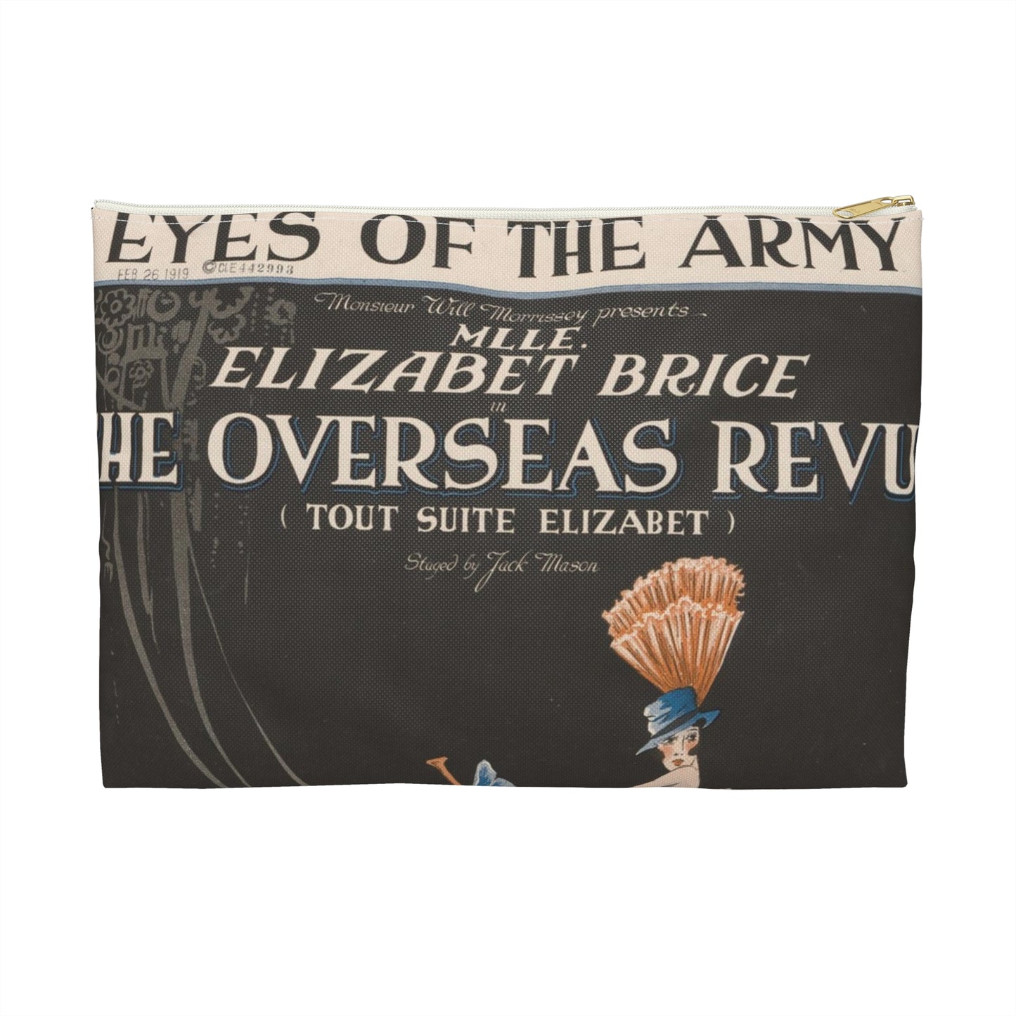 Eyes of the army - Sheet music, Popular songs of the day Large Organizer Pouch with Black Zipper