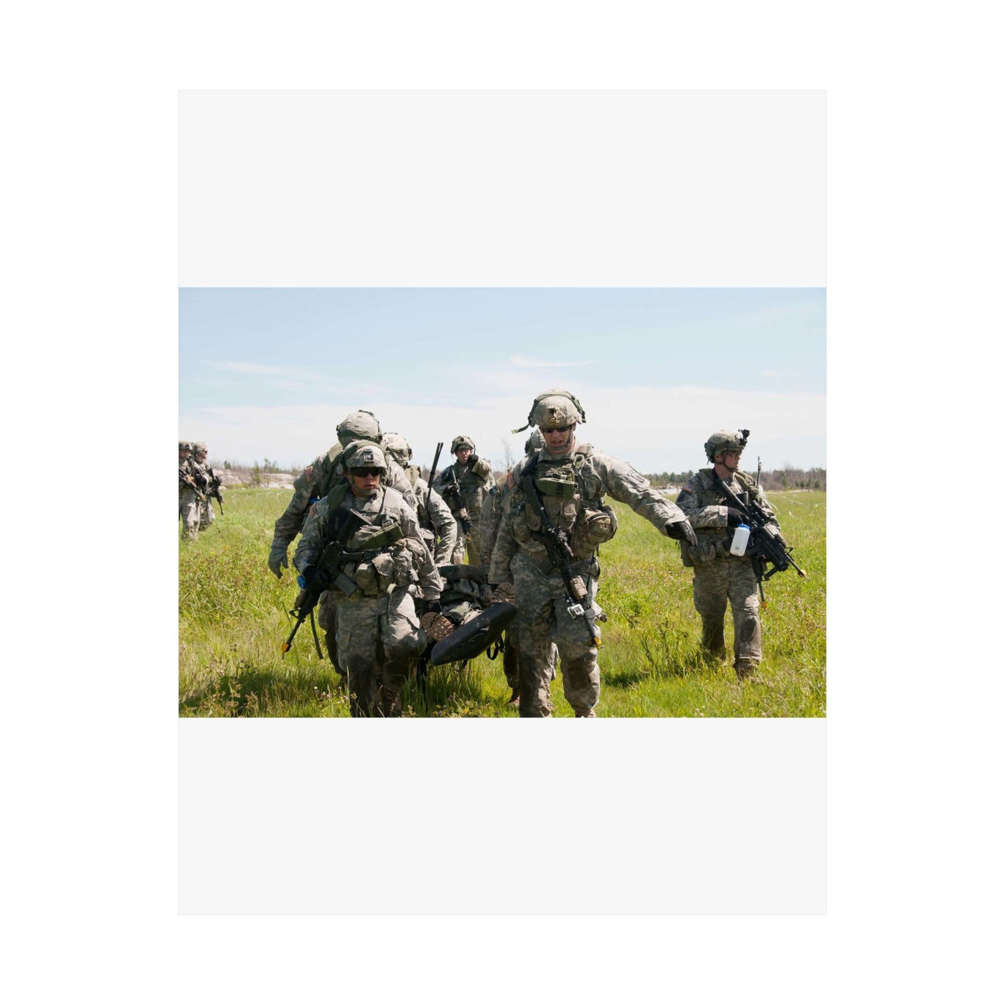 U.S. Army Sgt. Sean Fernandes (right), team leader, High Quality Matte Wall Art Poster for Home, Office, Classroom