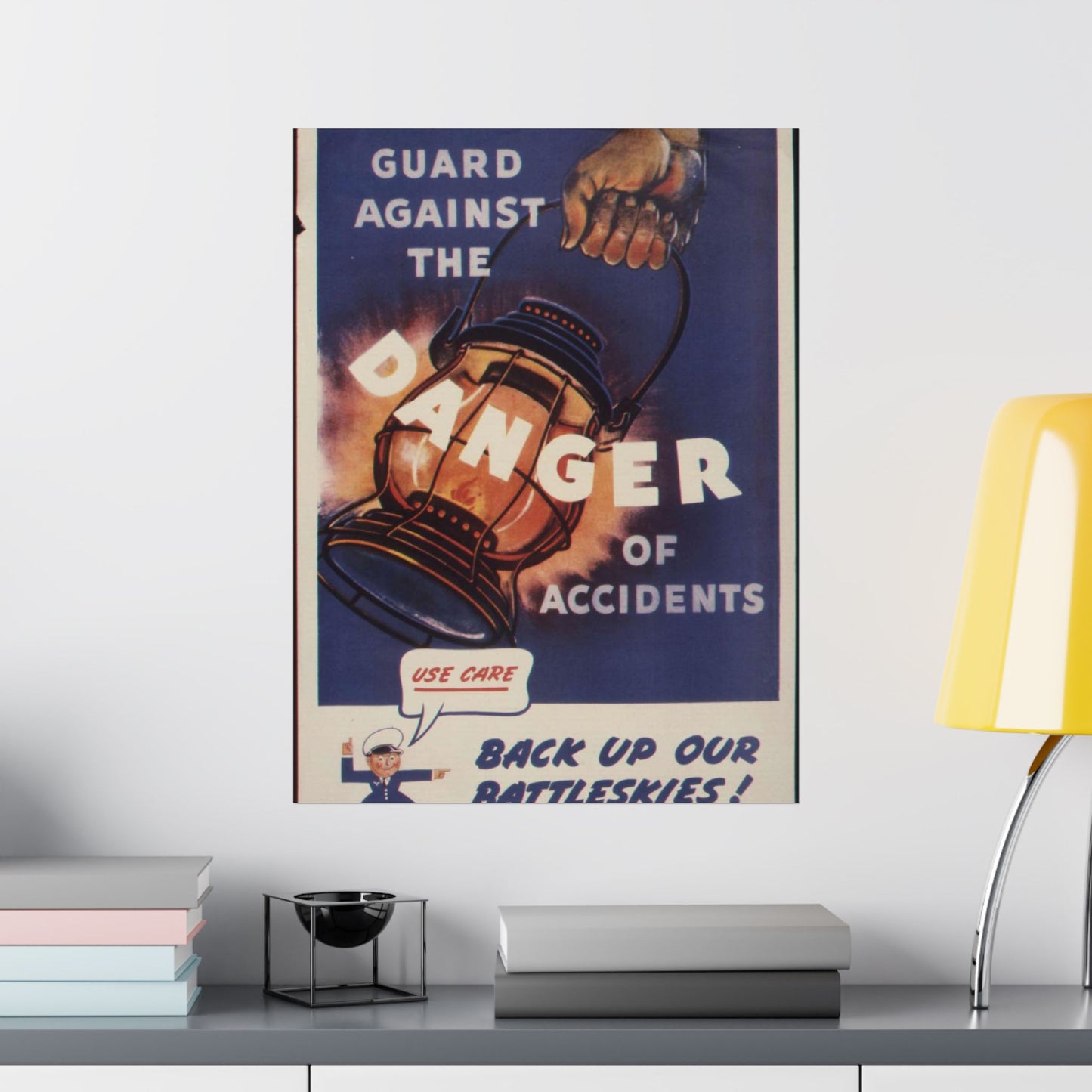 Guard against the danger of accidents. Back up our battleskies^ - NARA - 535358 High Quality Matte Wall Art Poster for Home, Office, Classroom