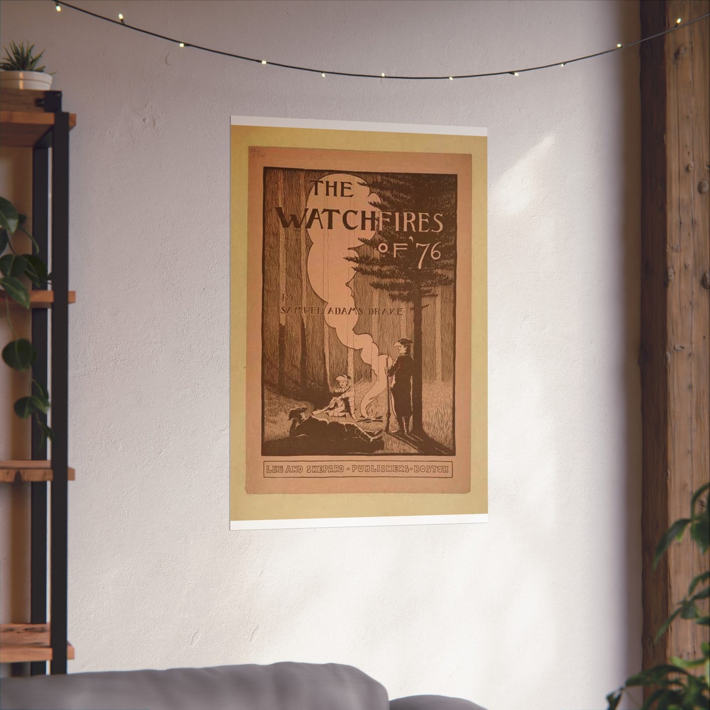 The watchfires of '76., Art Nouveau Poster High Quality Matte Wall Art Poster for Home, Office, Classroom