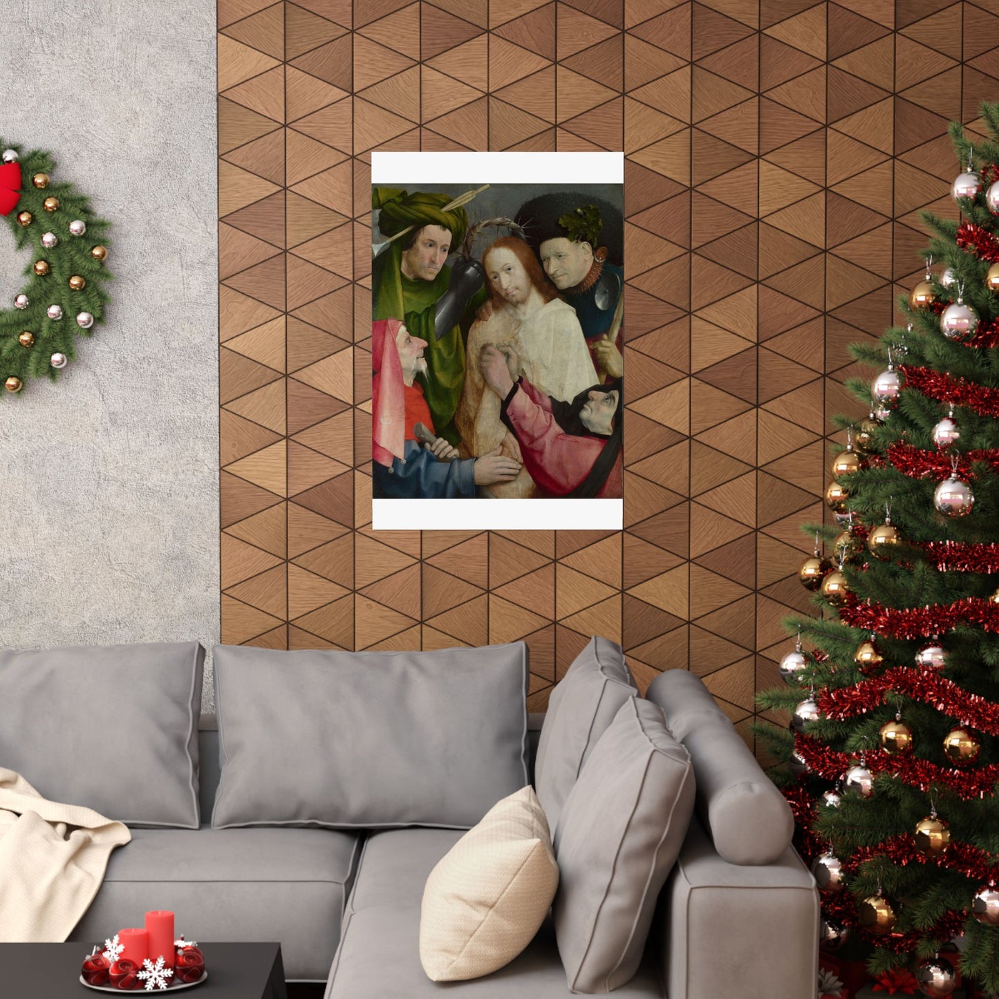 Hieronymus Bosch - Christ Mocked (The Crowning with Thorns) - Google Art Project High Quality Matte Wall Art Poster for Home, Office, Classroom