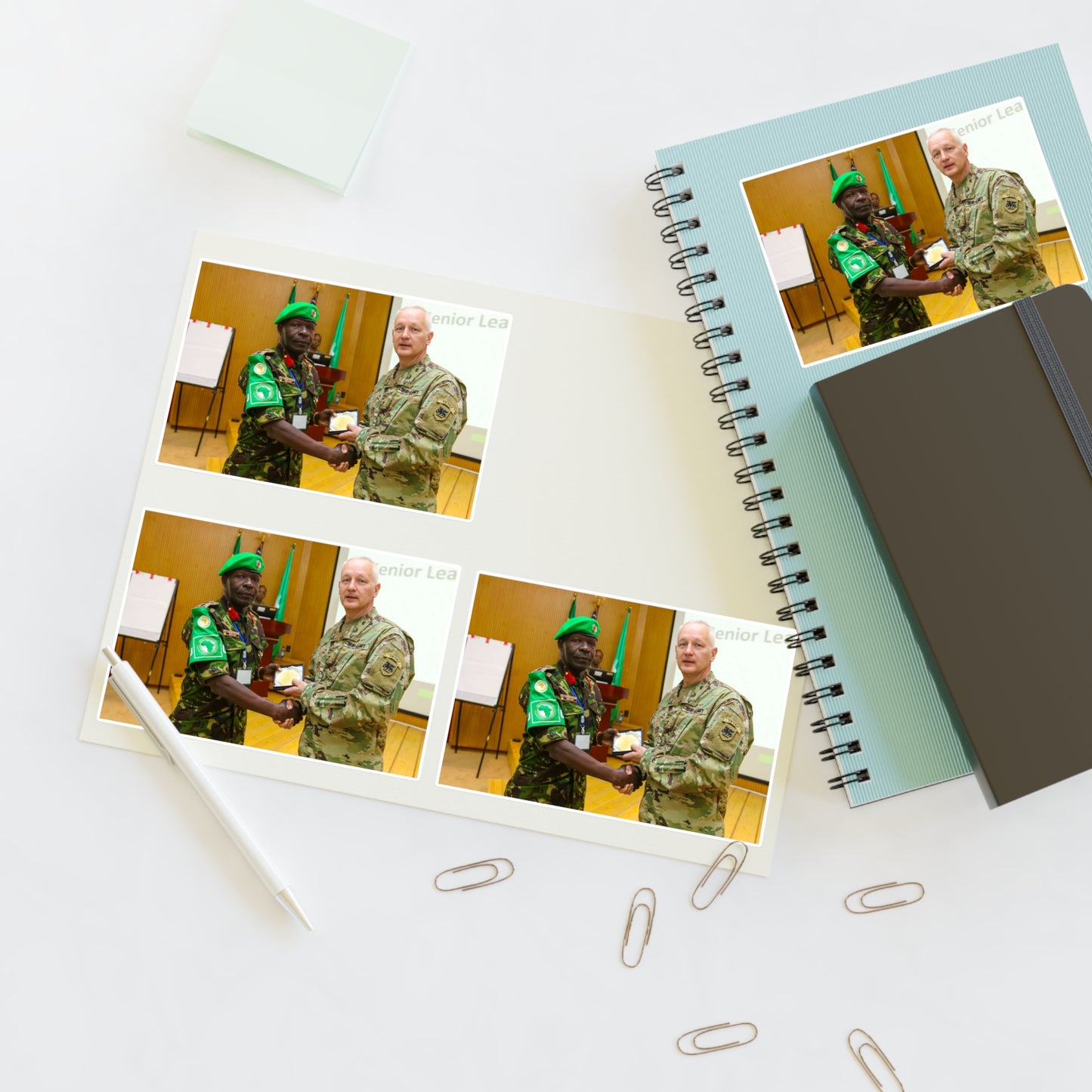 Brig. Gen. Jon Jensen, U.S. Army Africa deputy commander, Laminated UV Protective Vinyl Stickers