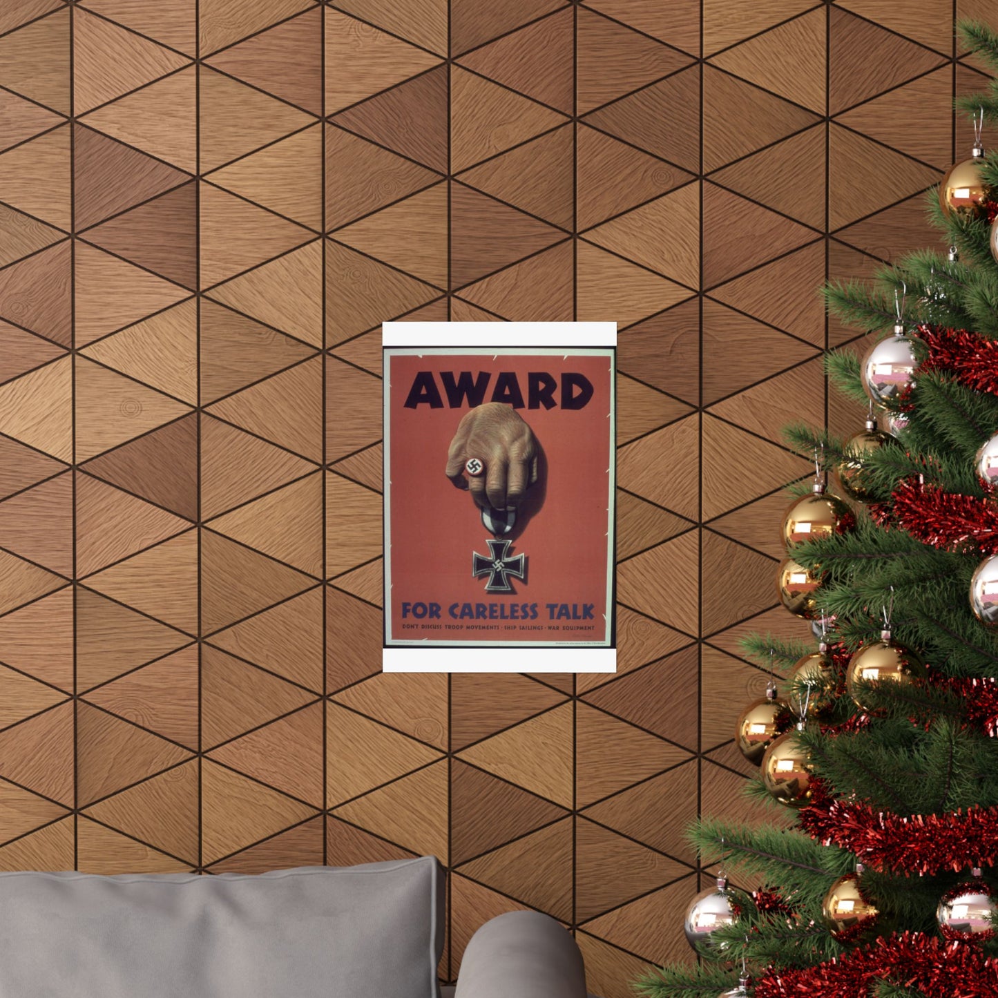 "Award for careless talk" - NARA - 513602 High Quality Matte Wall Art Poster for Home, Office, Classroom