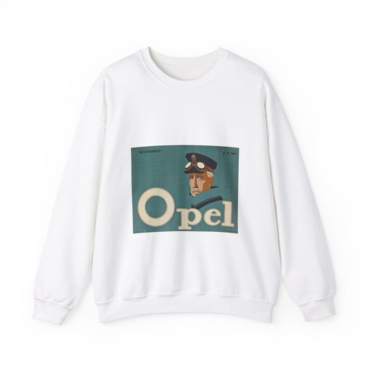 Hans Rudi Erdt (1883-1918) - Opel White Heavy Blend Adult Crew Neck SweatShirt