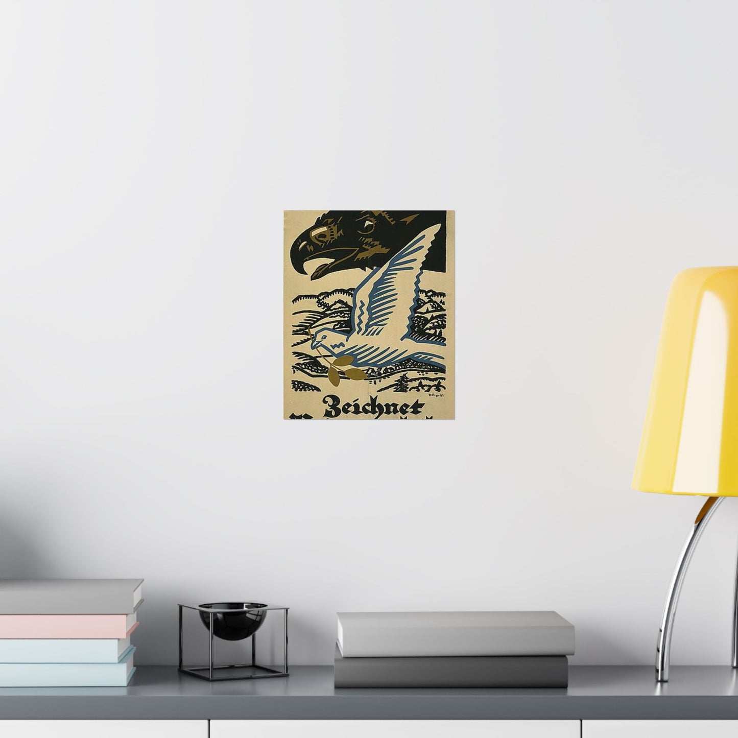 WWIposter12 - Art Deco public domain image High Quality Matte Wall Art Poster for Home, Office, Classroom