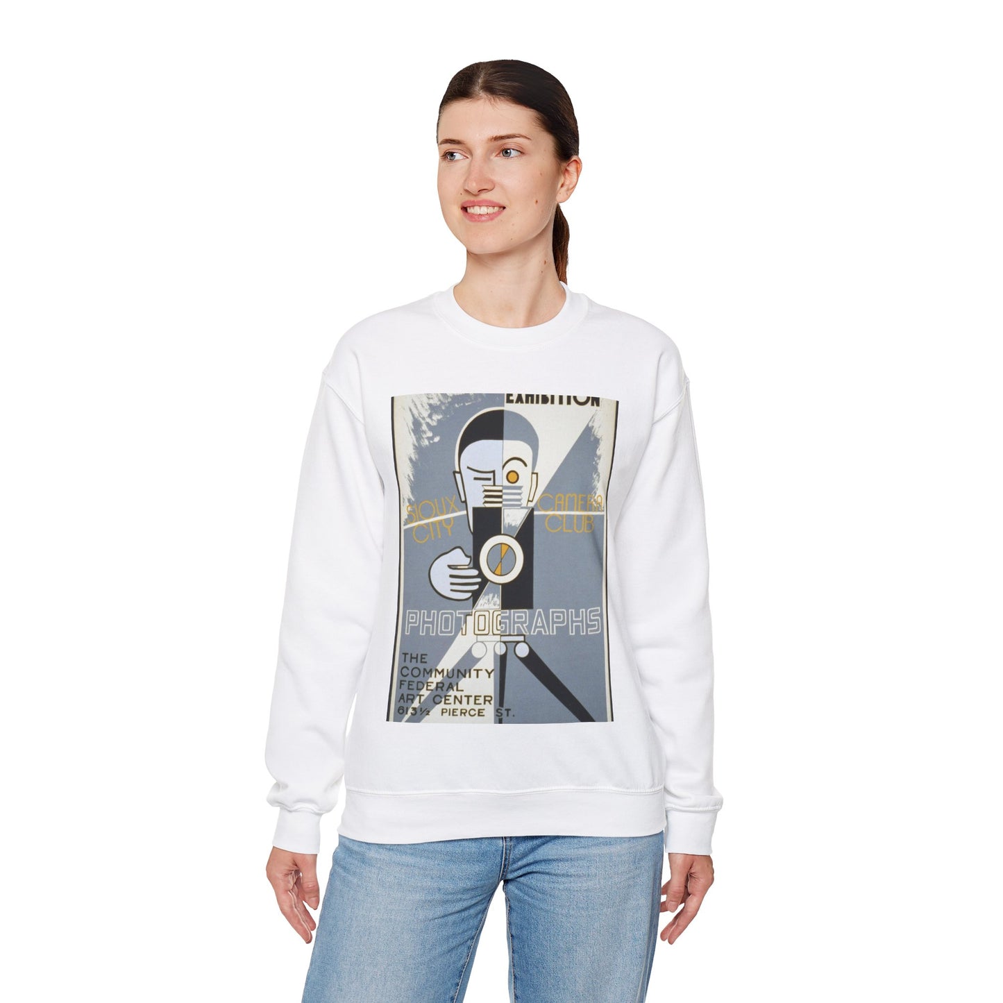 Photographs, second annual exhibition, Sioux City Camera Club White Heavy Blend Adult Crew Neck SweatShirt