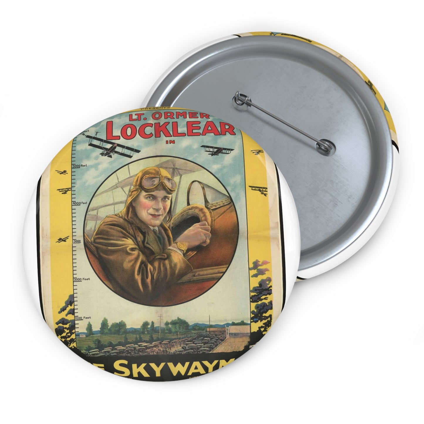 William Fox presents Lt. Ormer Locklear in The skywalker Pin Buttons with Crisp Design