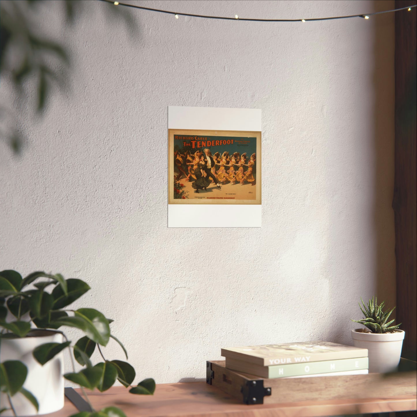 Richard Carle in The tenderfoot an operatic comedy in 3 acts : book by Richard Carle ; music by H.L. Heartz. High Quality Matte Wall Art Poster for Home, Office, Classroom