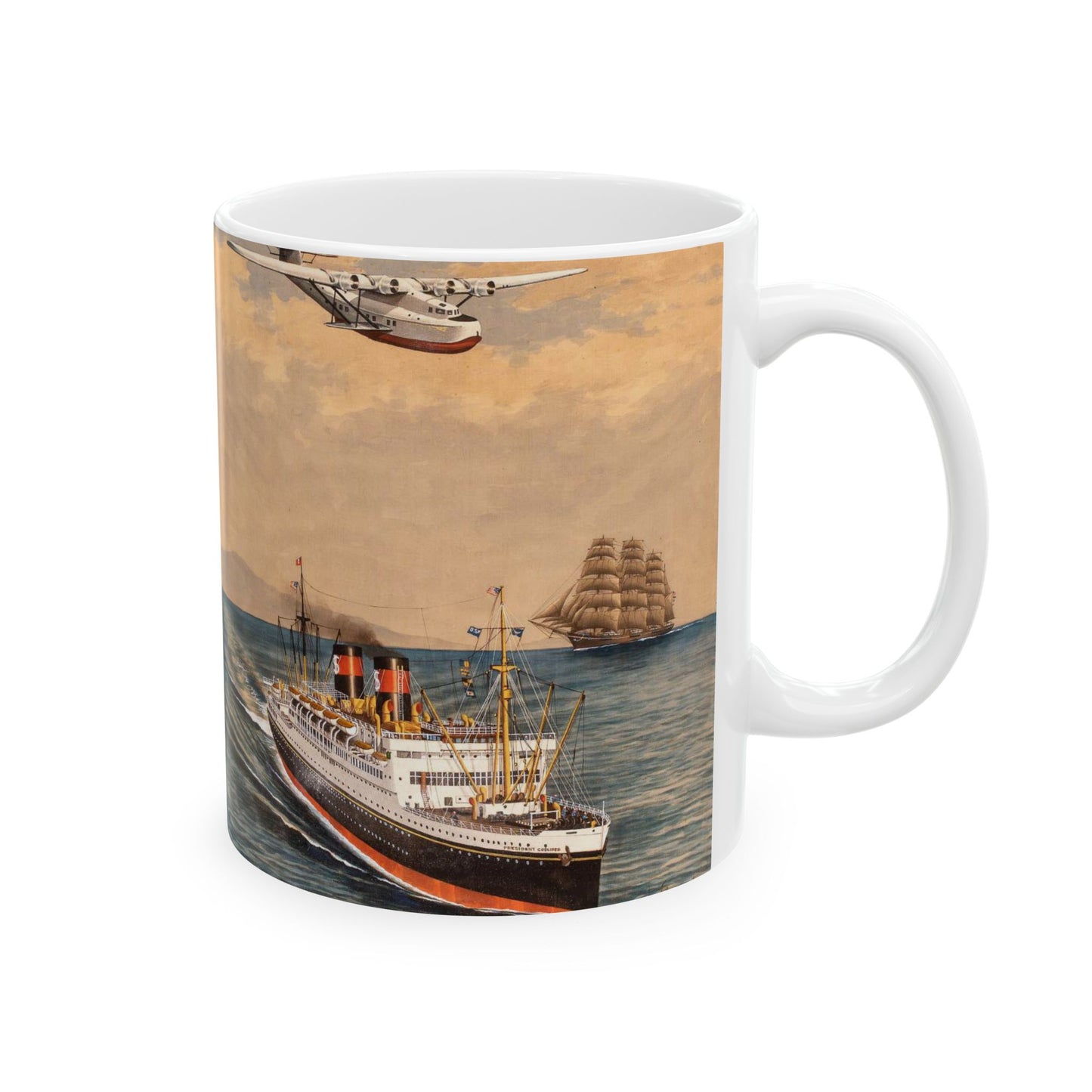 The China Clippers, by H. Shimidzu Beautiful Novelty Ceramic Coffee Mug 11oz